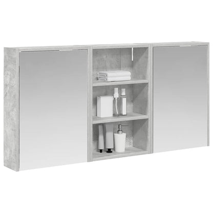 Badezimmerschrank-Set 3 stk. 126 x 16 x 62,5 cm Holzwerkstoff