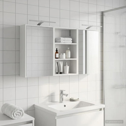 Badezimmerschrank-Set 3 stk. 126 x 16 x 62,5 cm Holzwerkstoff