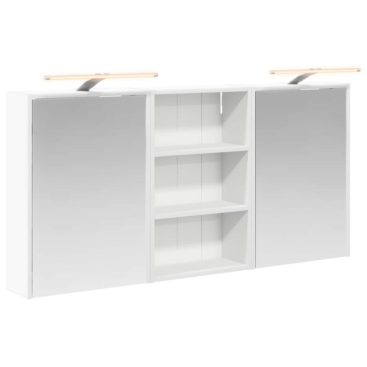 Badezimmerschrank-Set 3 stk. 126 x 16 x 62,5 cm Holzwerkstoff