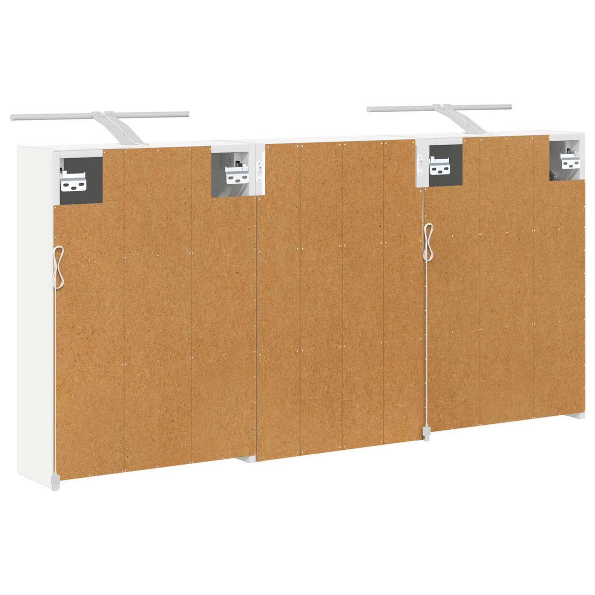 Badezimmerschrank-Set 3 stk. 126 x 16 x 62,5 cm Holzwerkstoff