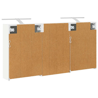 Badezimmerschrank-Set 3 stk. 126 x 16 x 62,5 cm Holzwerkstoff