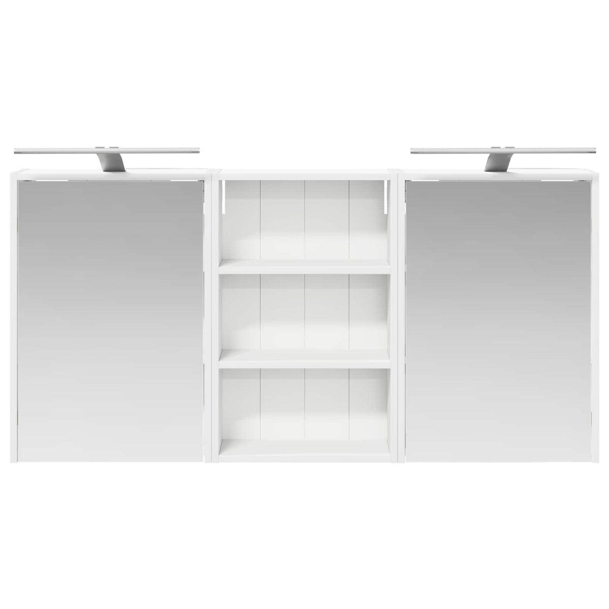 Badezimmerschrank-Set 3 stk. 126 x 16 x 62,5 cm Holzwerkstoff