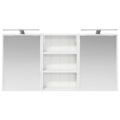 Badezimmerschrank-Set 3 stk. 126 x 16 x 62,5 cm Holzwerkstoff