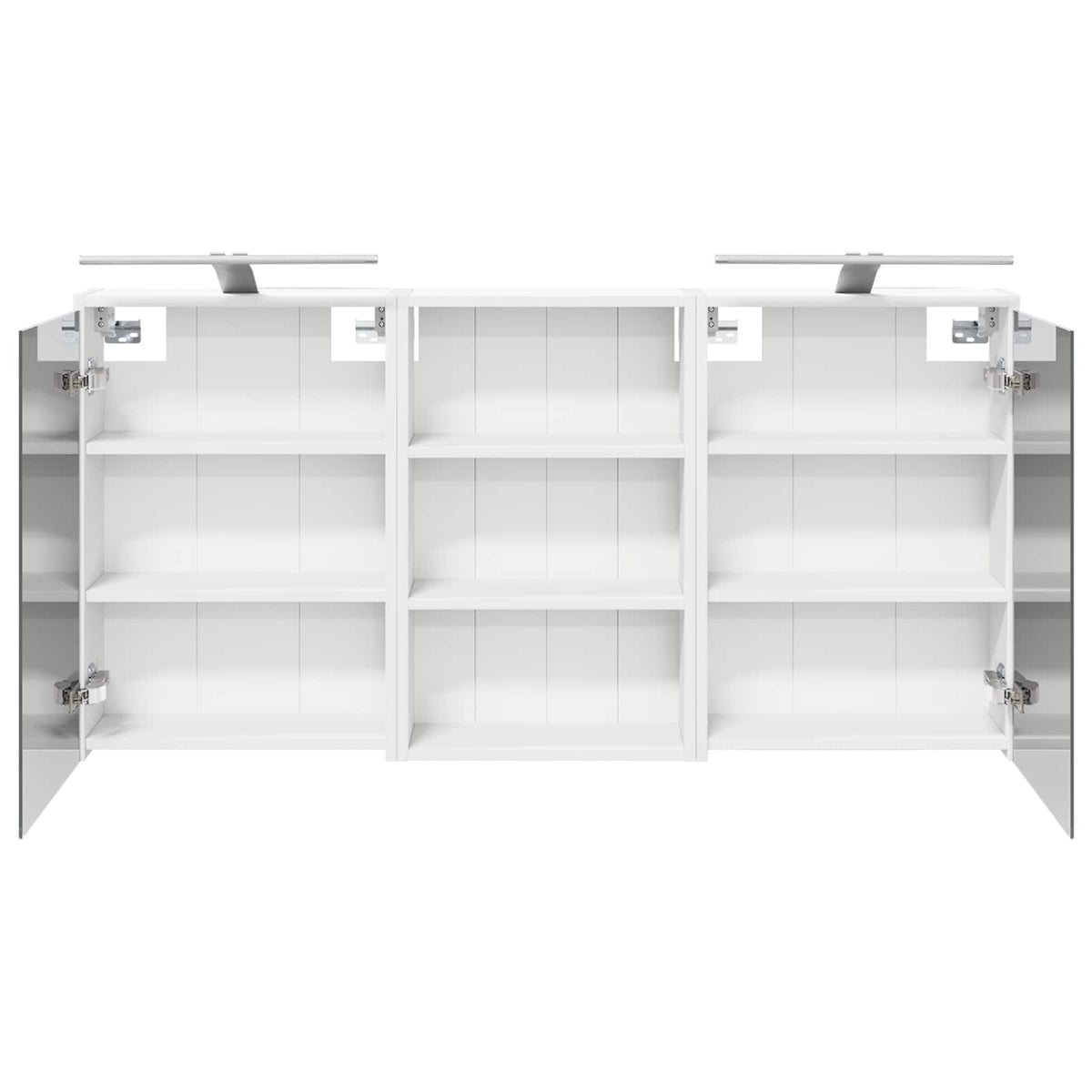 Badezimmerschrank-Set 3 stk. 126 x 16 x 62,5 cm Holzwerkstoff