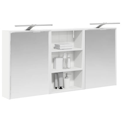 Badezimmerschrank-Set 3 stk. 126 x 16 x 62,5 cm Holzwerkstoff