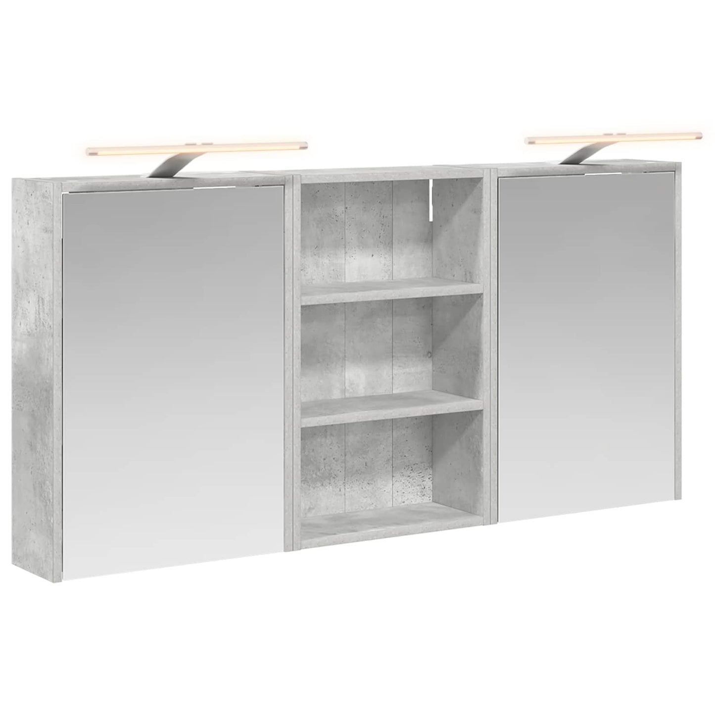 Badezimmerschrank-Set 3 Stk. 126 x 16 x 62,5 cm Holzwerkstoff