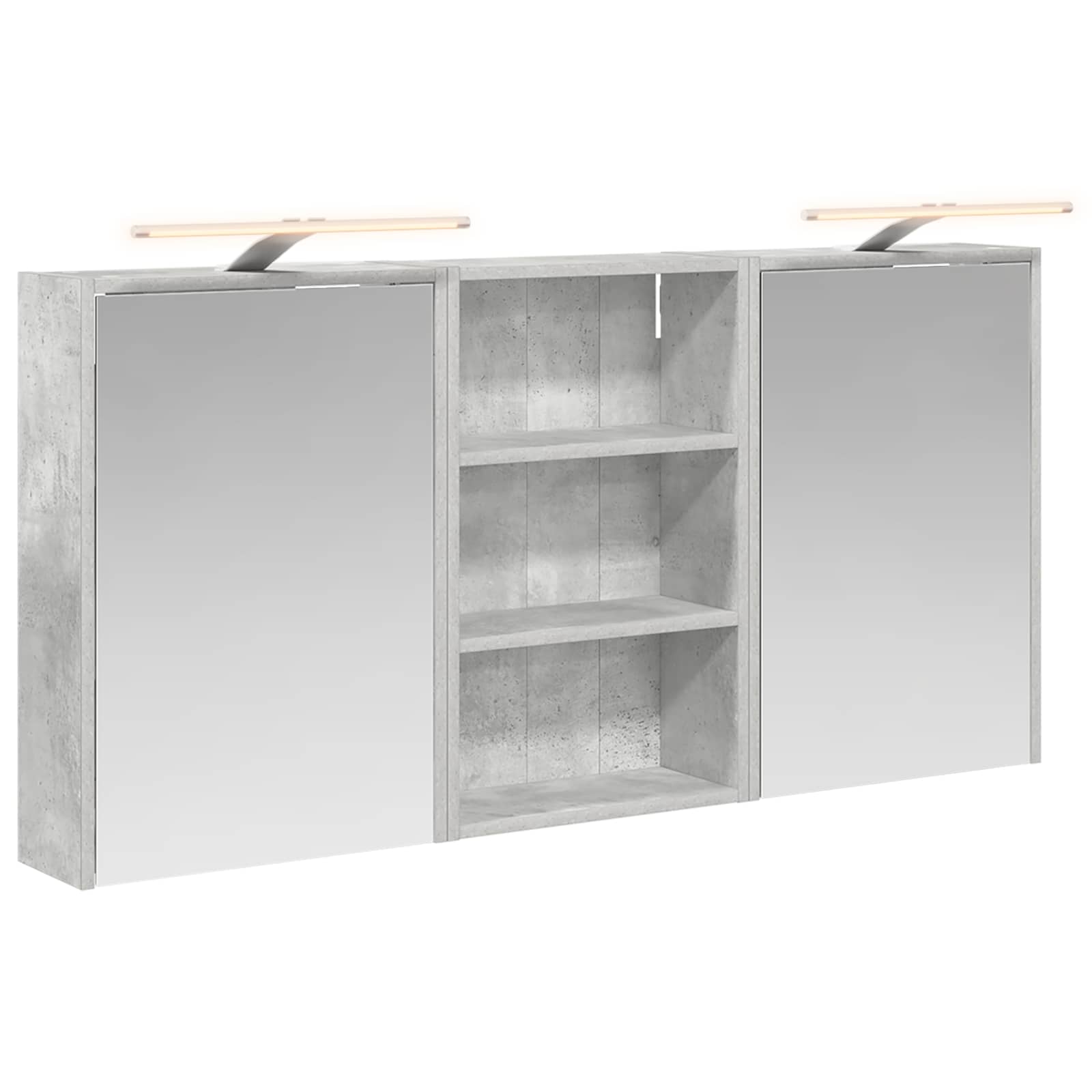 Badezimmerschrank-Set 3 Stk. 126 x 16 x 62,5 cm Holzwerkstoff