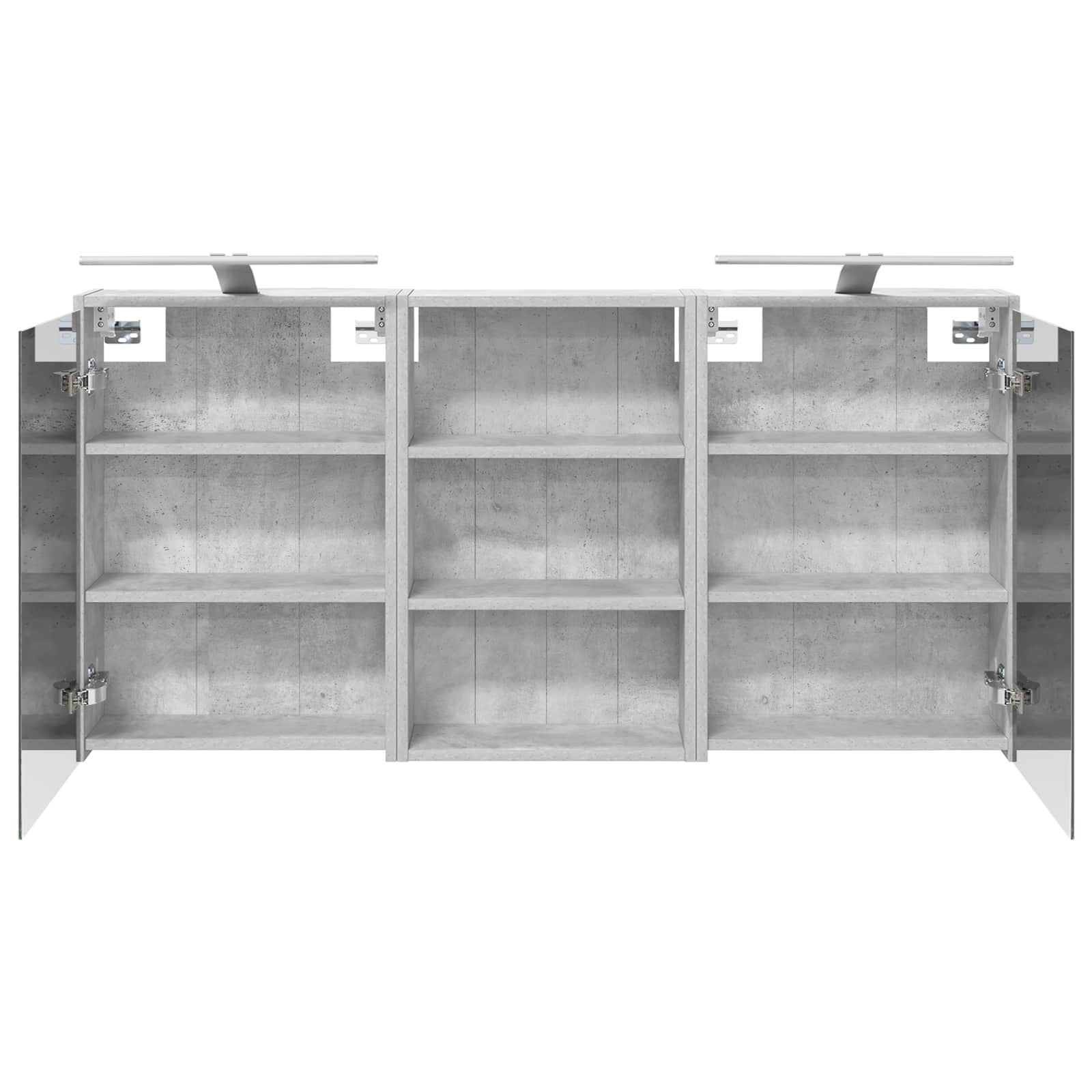 Badezimmerschrank-Set 3 Stk. 126 x 16 x 62,5 cm Holzwerkstoff