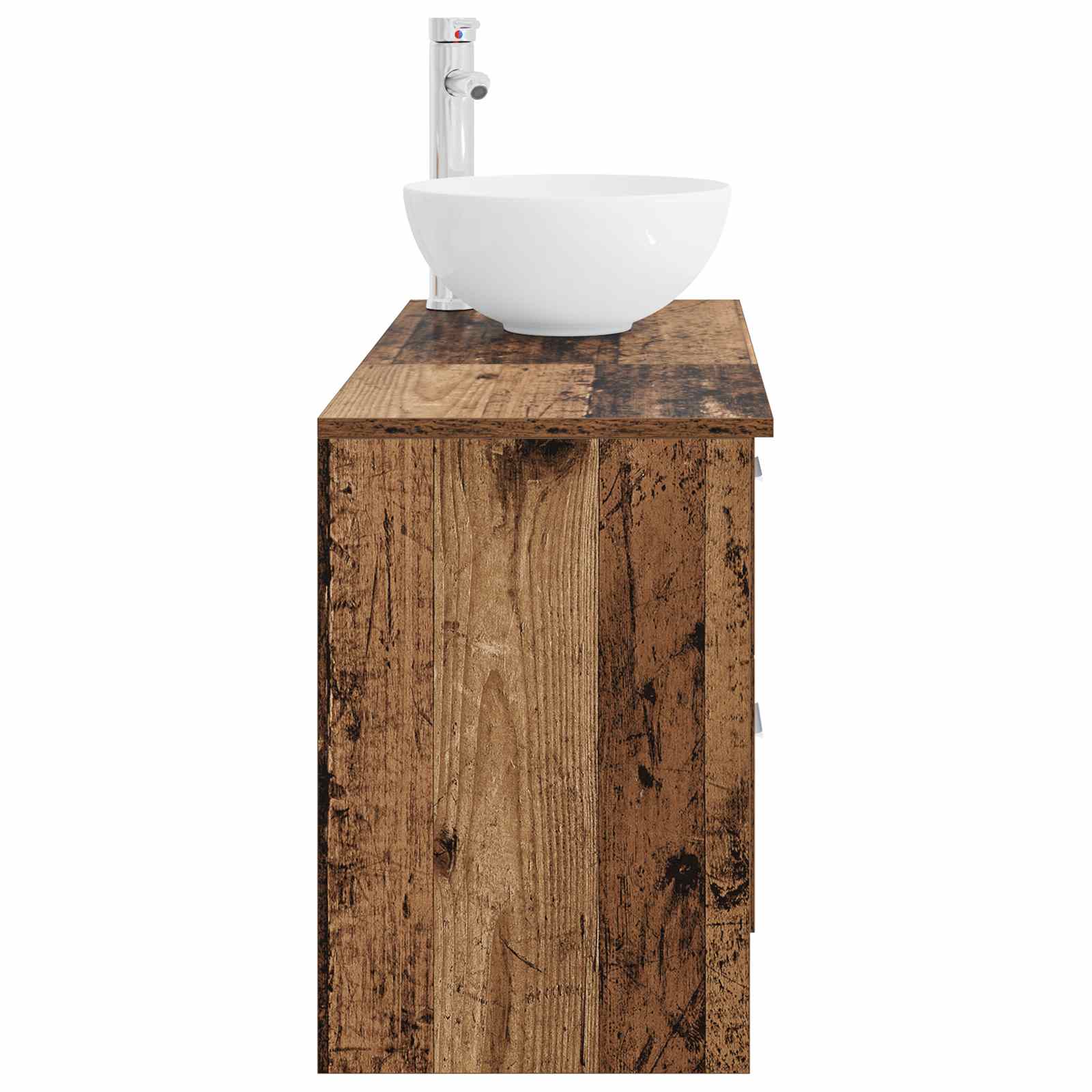 Badezimmermöbel-Set 2 stk. Altholz Holzwerkstoff