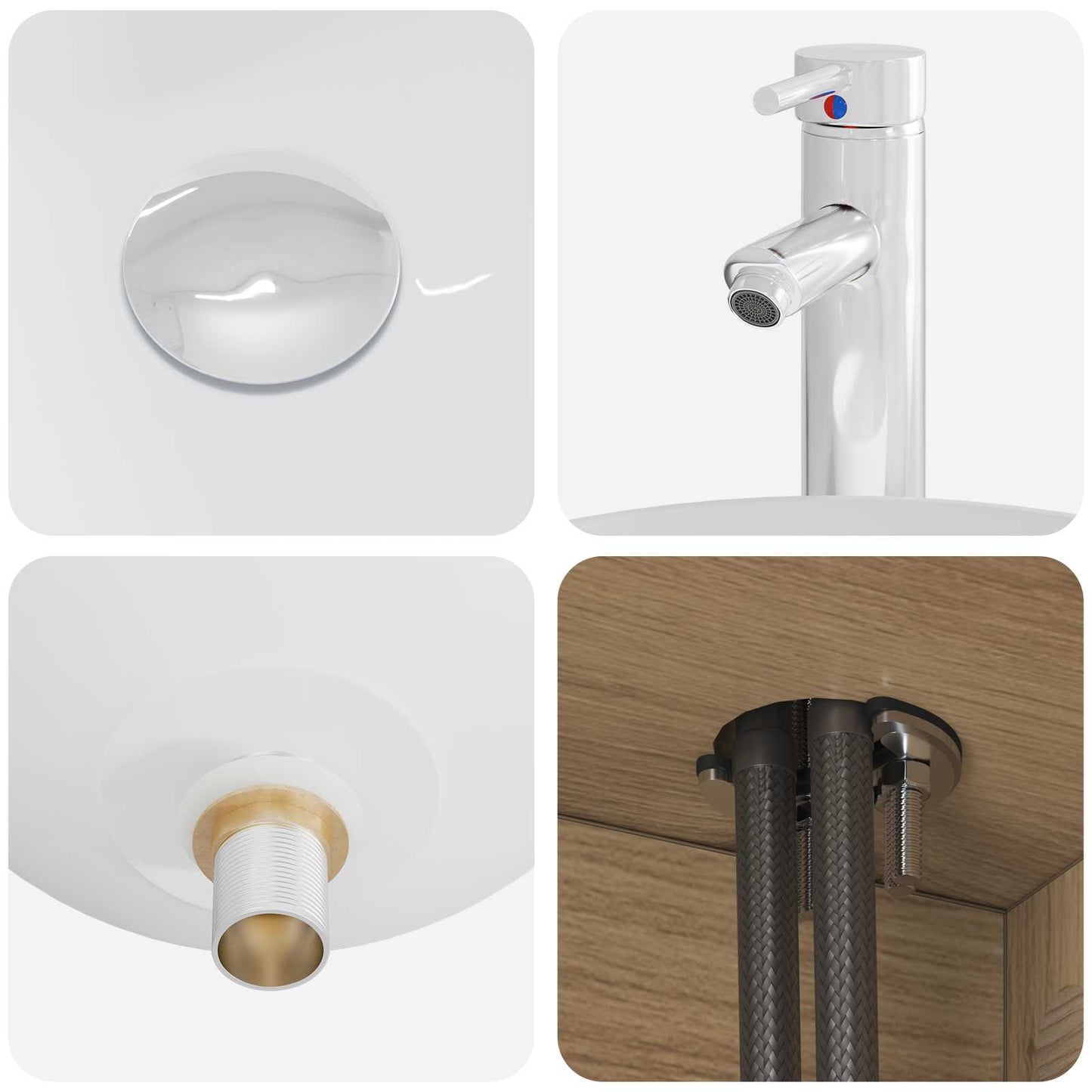 Badezimmermöbel-Set 2 stk. Artisan-Eiche Holzwerkstoff