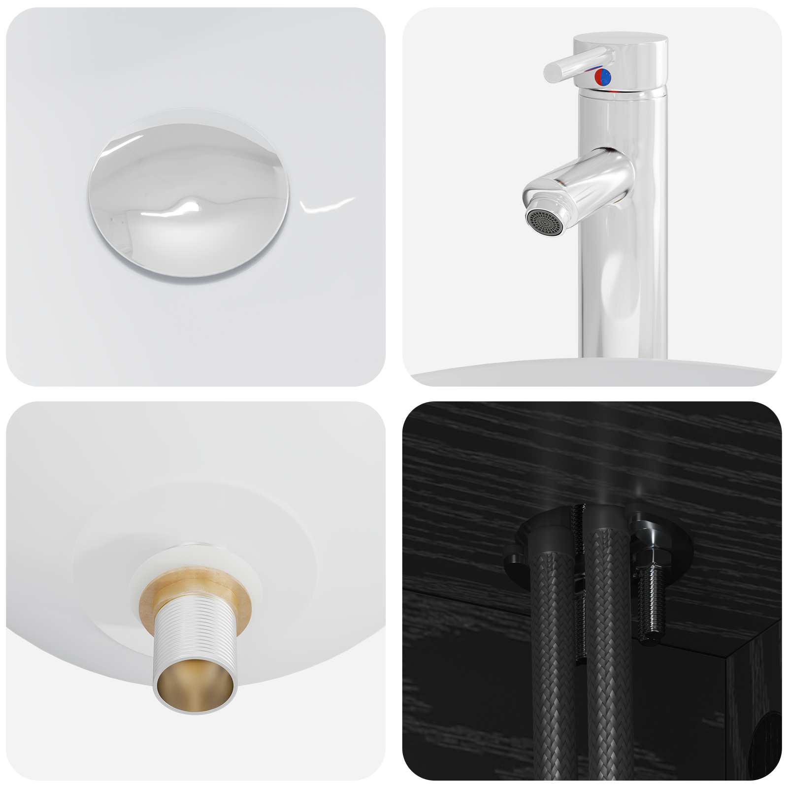 Badezimmermöbel-Set 2 stk. Schwarze Eiche Holzwerkstoff