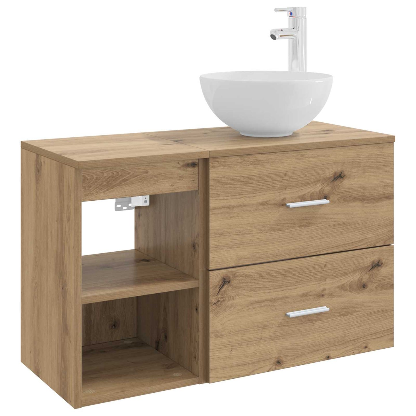 Badezimmermöbel-Set 2 stk. Artisan-Eiche Holzwerkstoff
