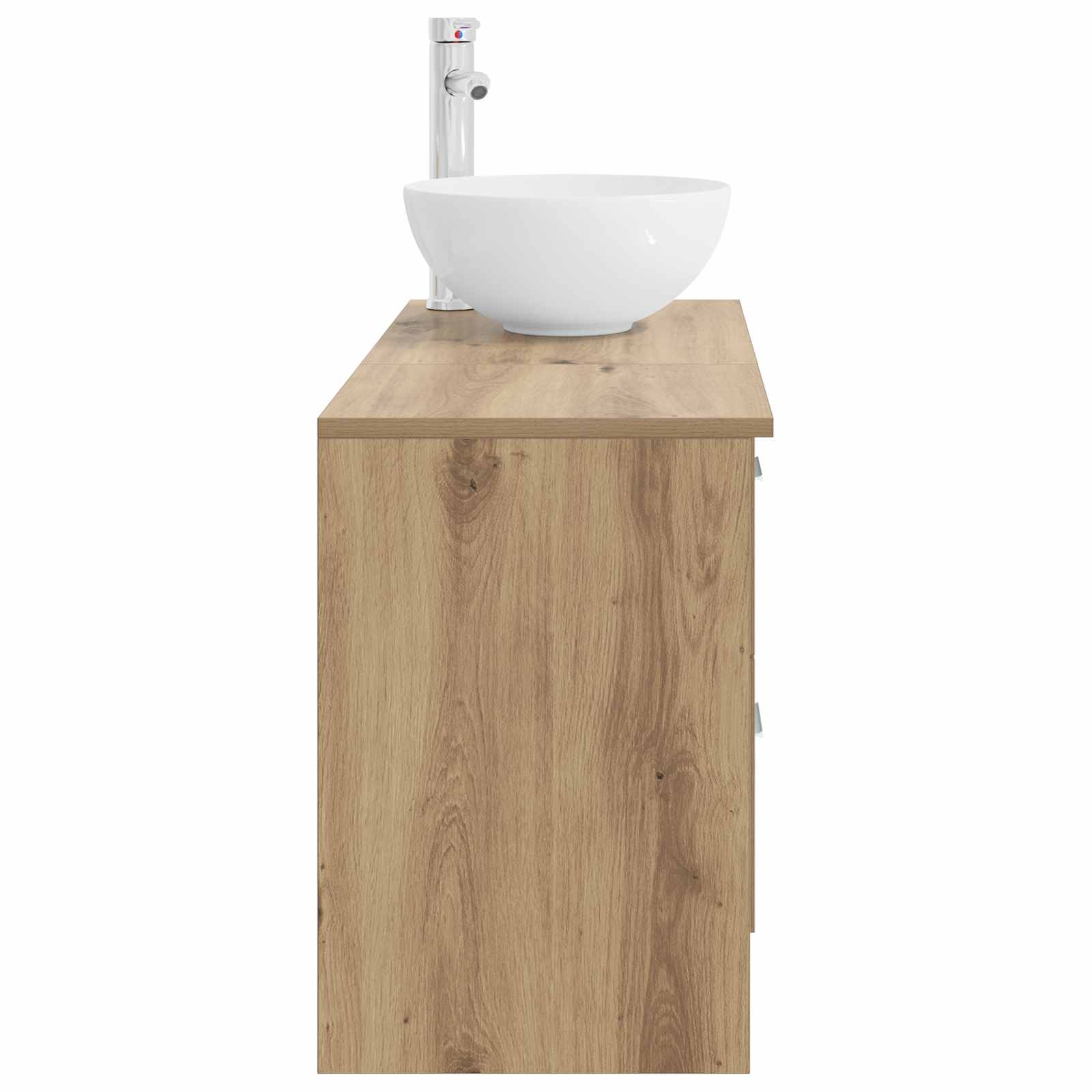 Badezimmermöbel-Set 2 stk. Artisan-Eiche Holzwerkstoff
