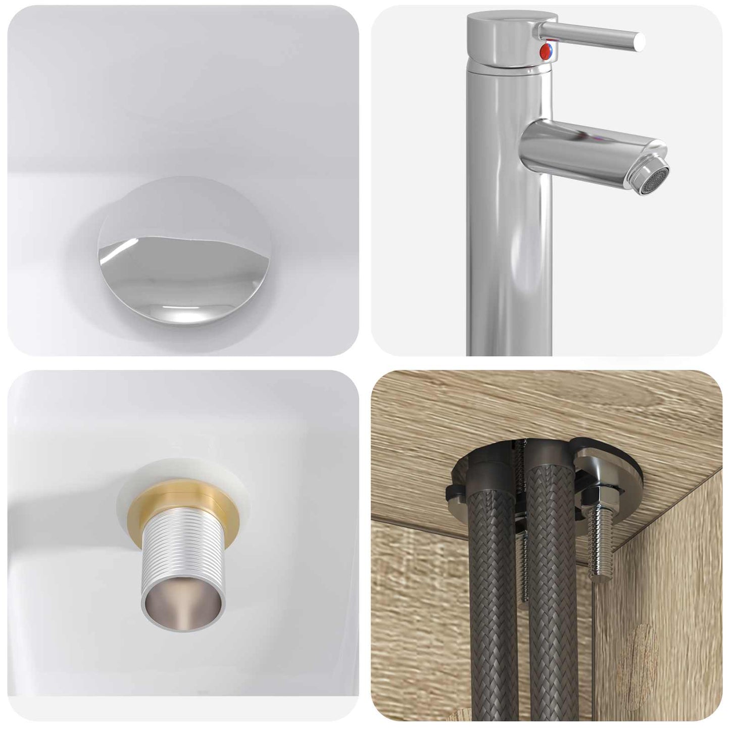 Badezimmermöbel-Set 2 stk. Sonoma-Eiche Holzwerkstoff