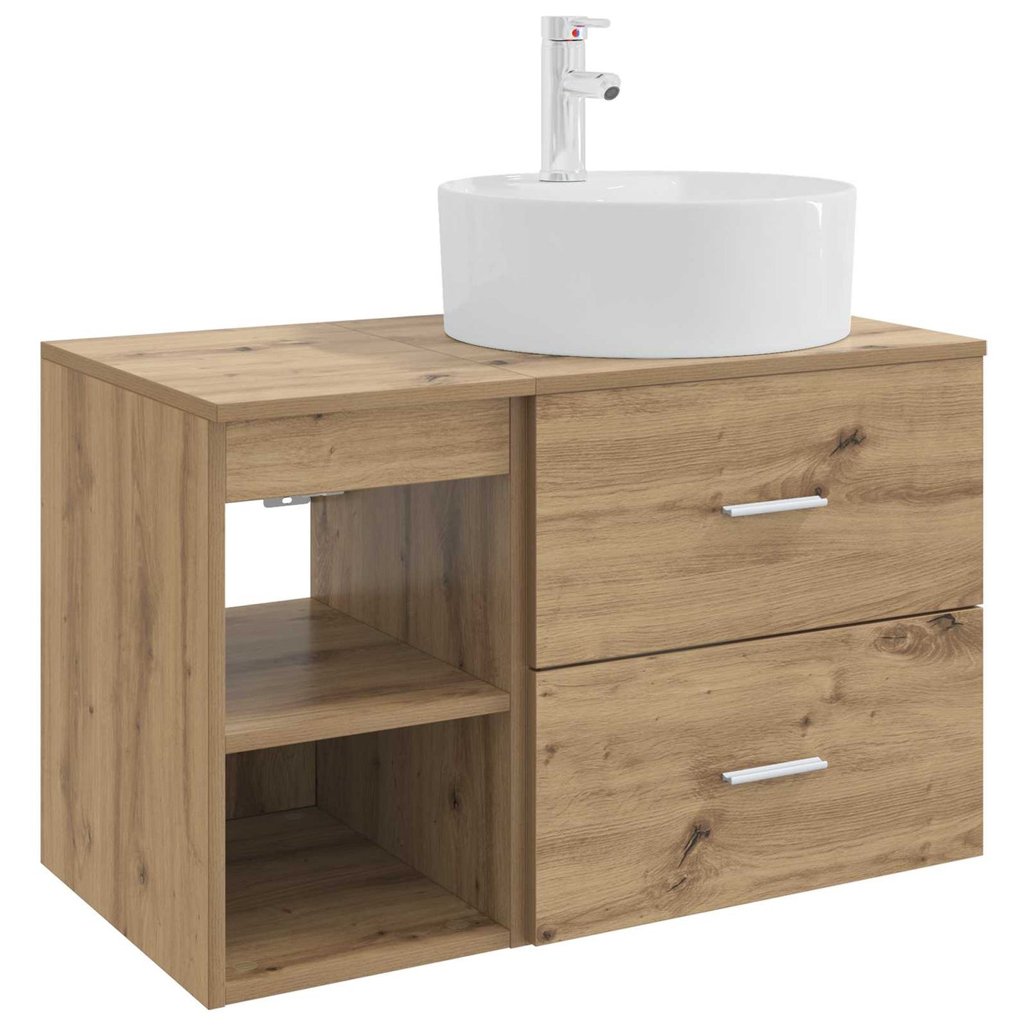 Badezimmermöbel-Set 2 stk. Artisan-Eiche Holzwerkstoff