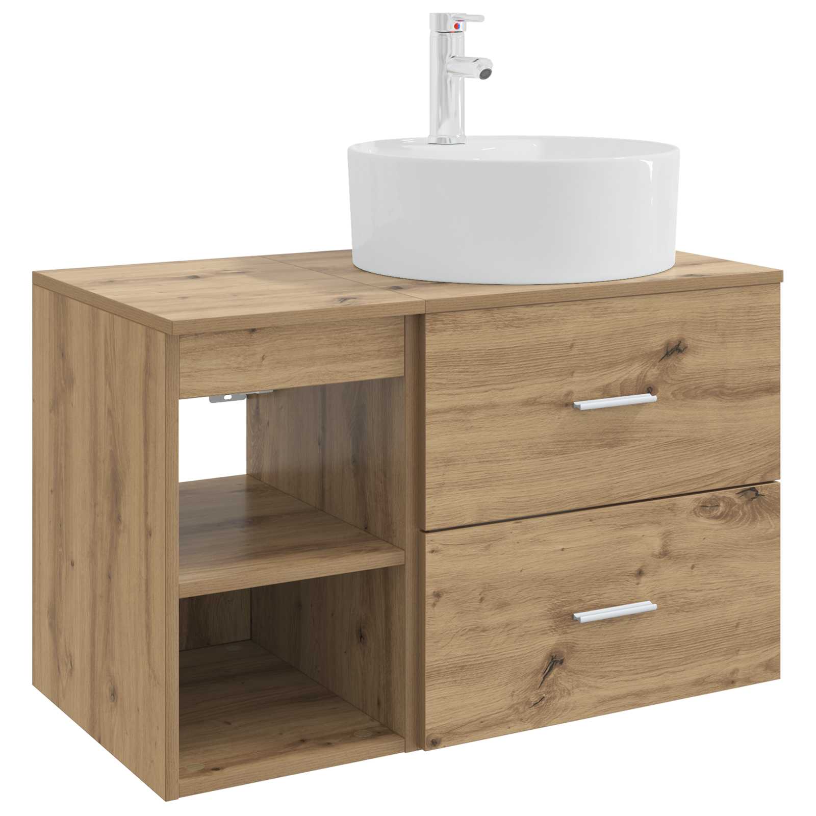 Badezimmermöbel-Set 2 stk. Artisan-Eiche Holzwerkstoff