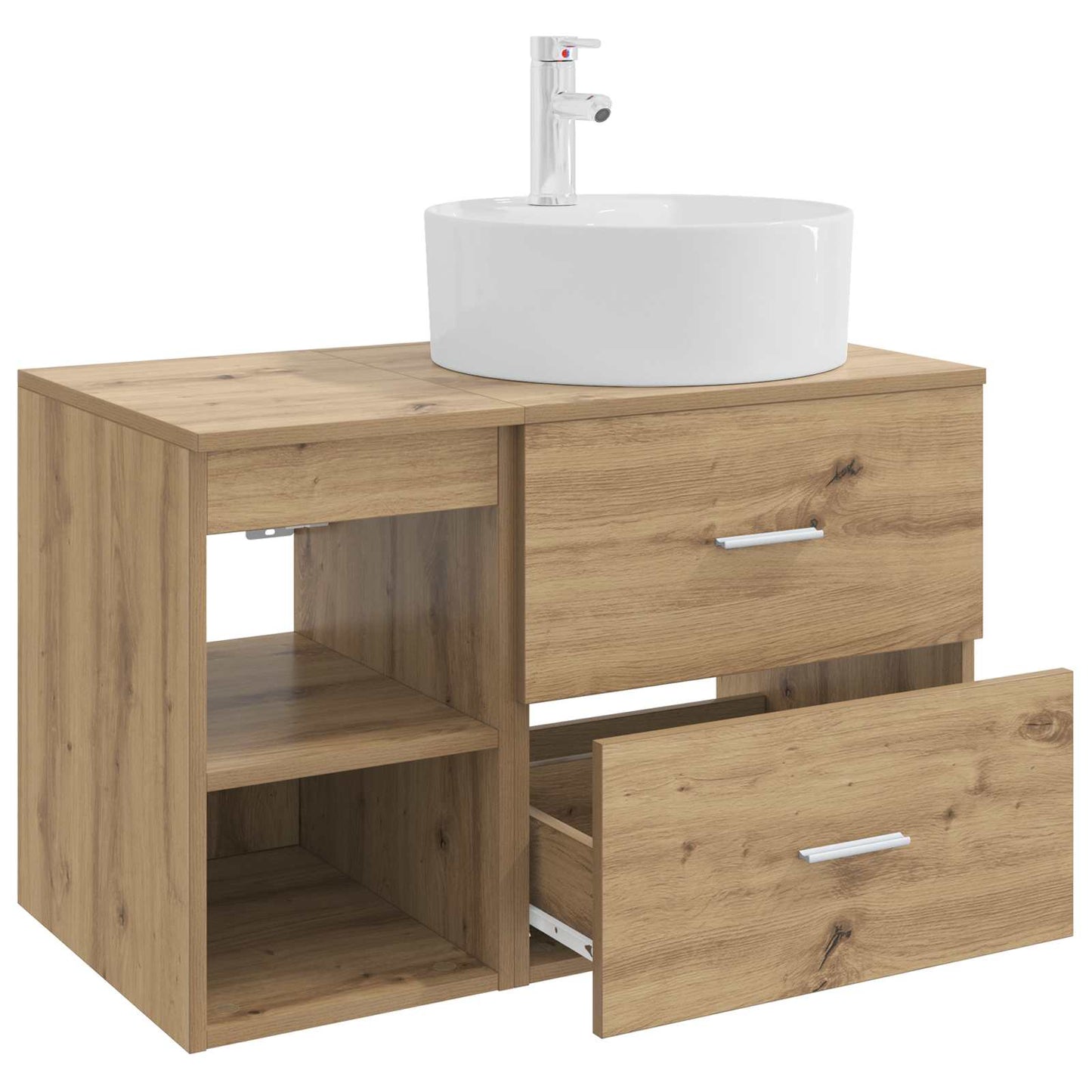 Badezimmermöbel-Set 2 stk. Artisan-Eiche Holzwerkstoff