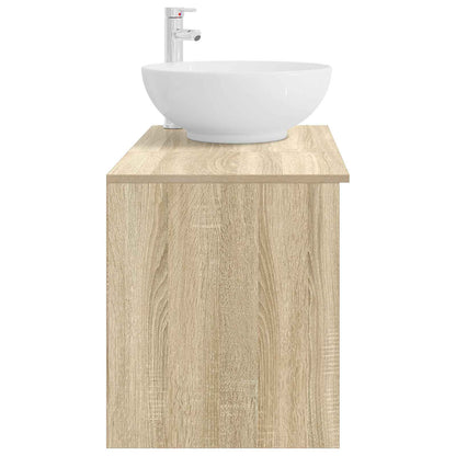 Badezimmermöbel-Set 2 stk. Sonoma-Eiche Holzwerkstoff