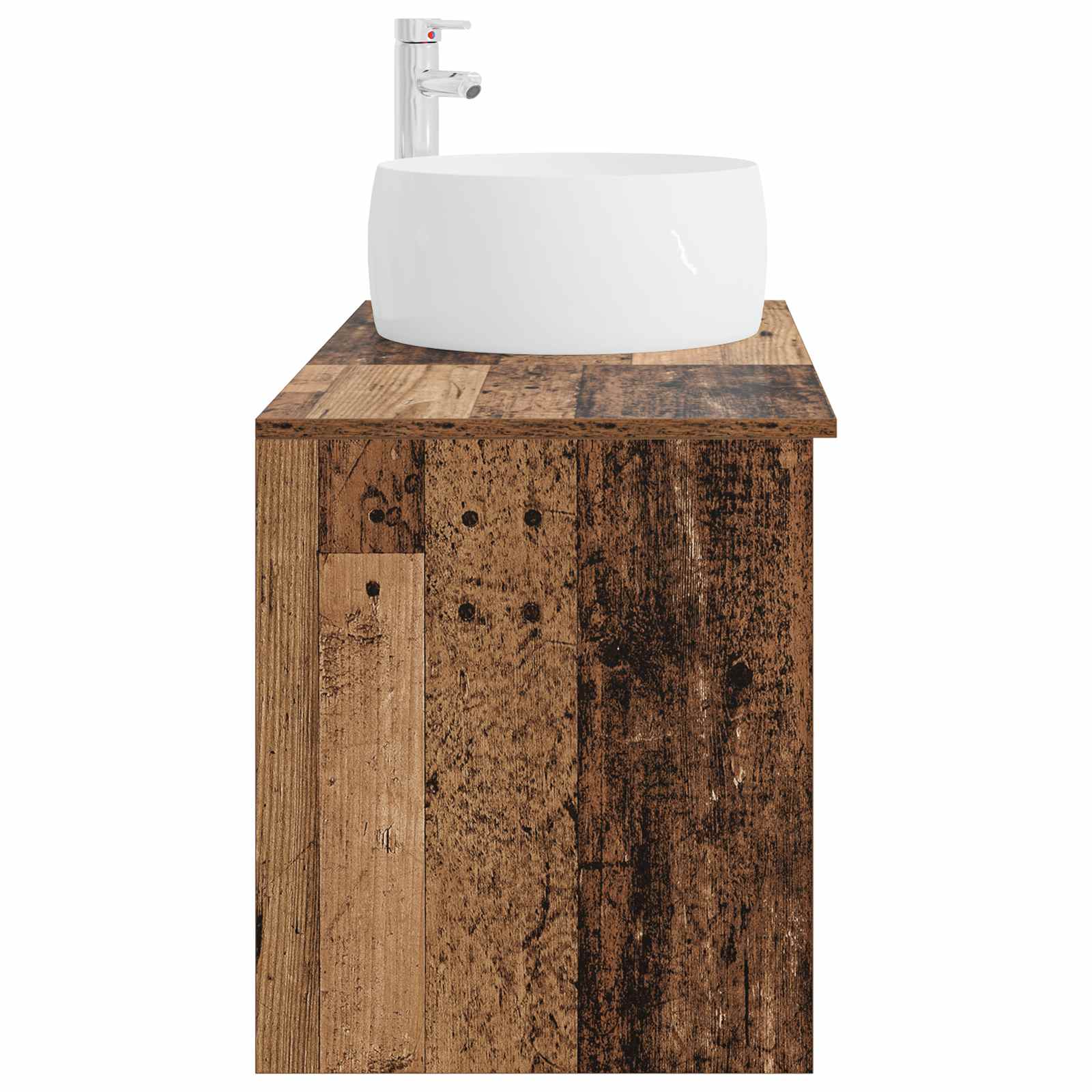 Badezimmermöbel-Set 2 stk. Altholz Holzwerkstoff