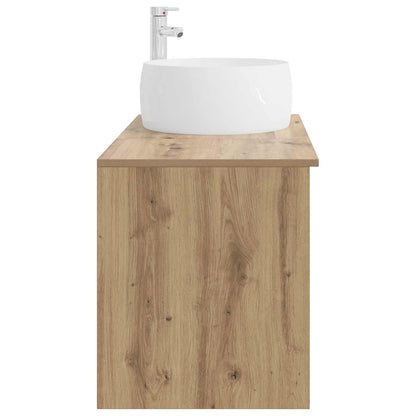 Badezimmermöbel-Set 2 stk. Artisan-Eiche Holzwerkstoff