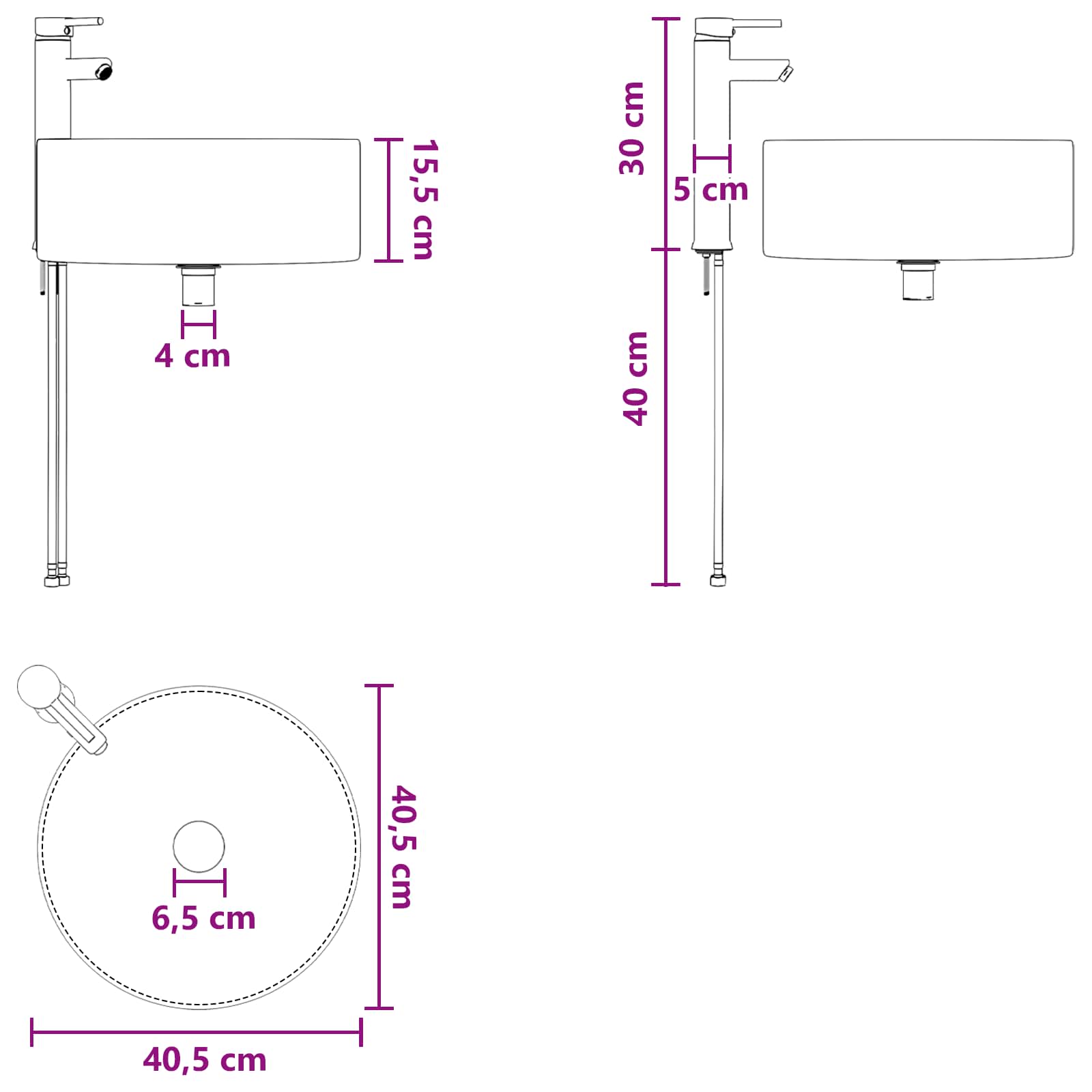 Badezimmermöbel-Set 2 stk. Betongrau Holzwerkstoff