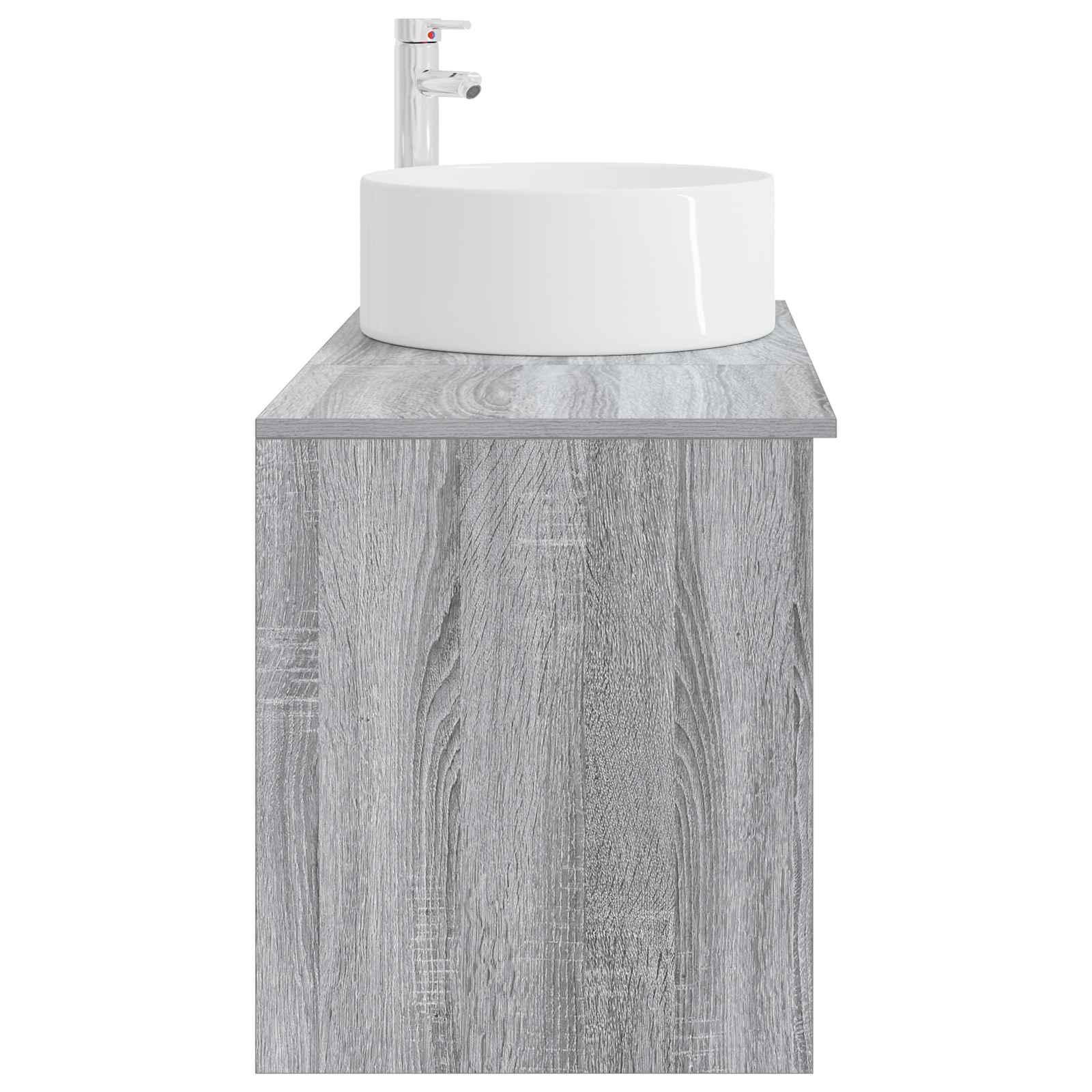 Badezimmermöbel-Set 2 stk. Grau Sonoma Holzwerkstoff