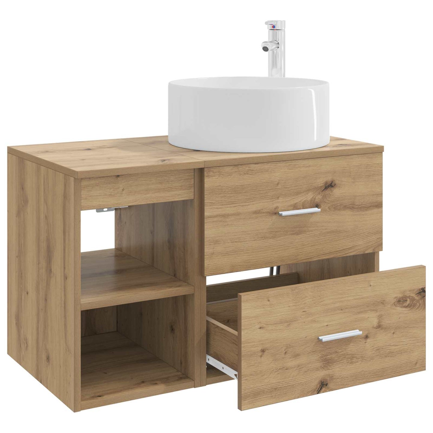 Badezimmermöbel-Set 2 stk. Artisan-Eiche Holzwerkstoff