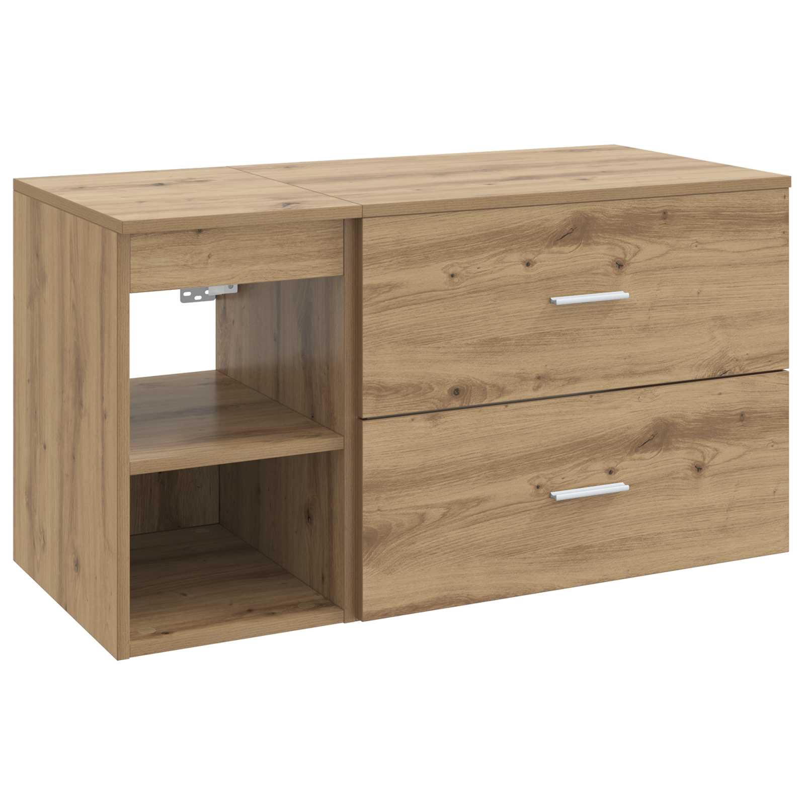 Badezimmermöbel-Set 2 Stk. Artisan-Eiche Holzwerkstoff