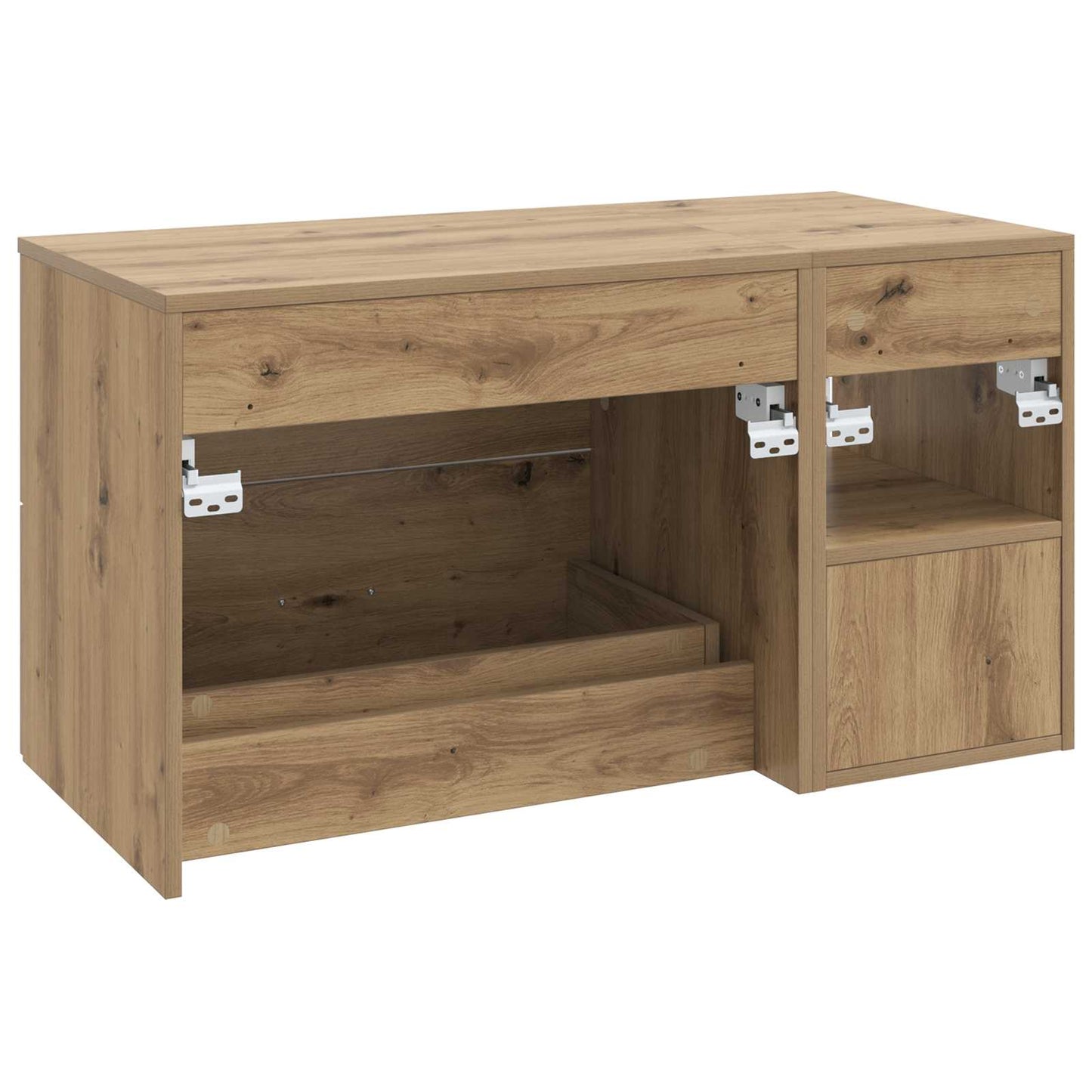 Badezimmermöbel-Set 2 Stk. Artisan-Eiche Holzwerkstoff