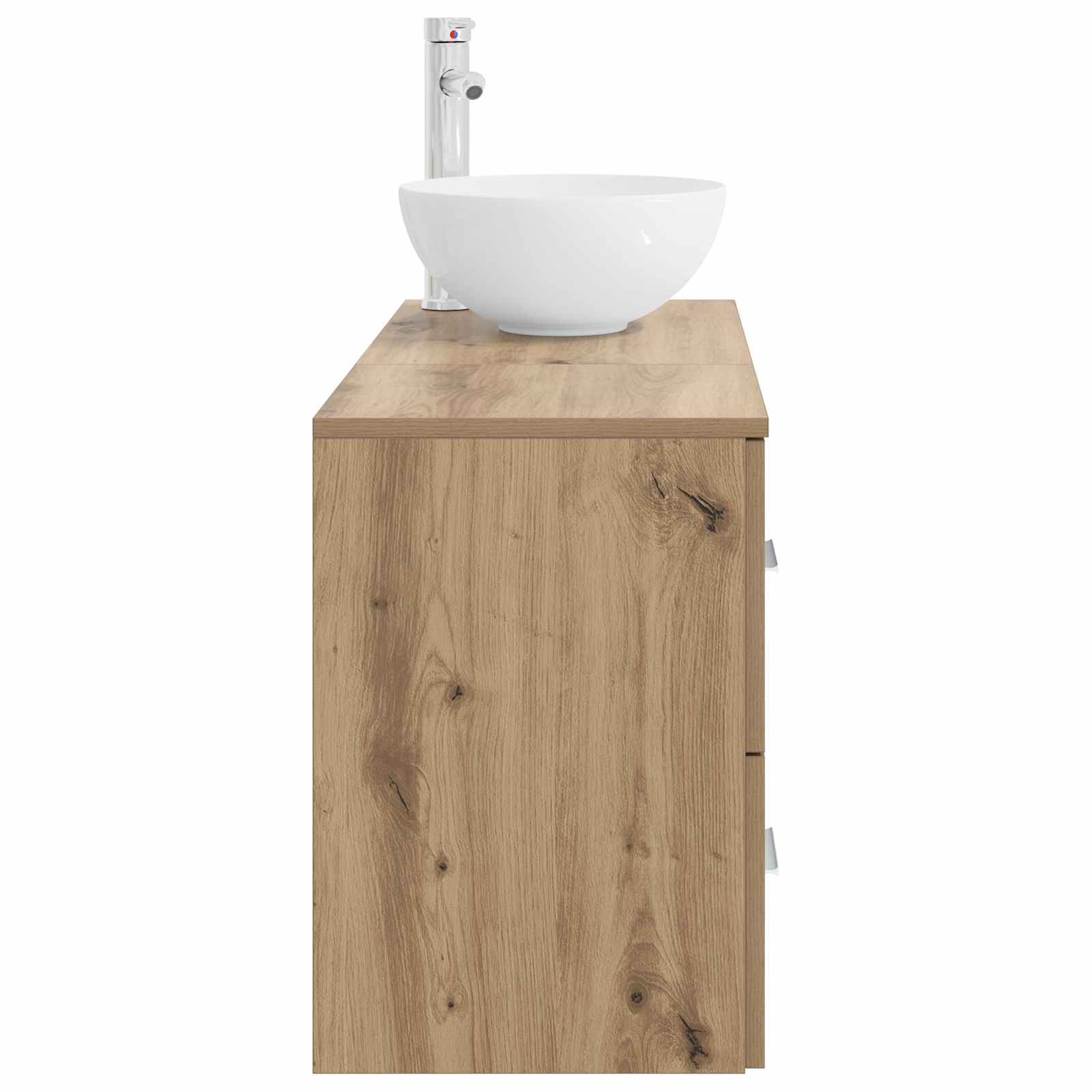 Badezimmermöbel-Set 2 stk. Artisan-Eiche Holzwerkstoff