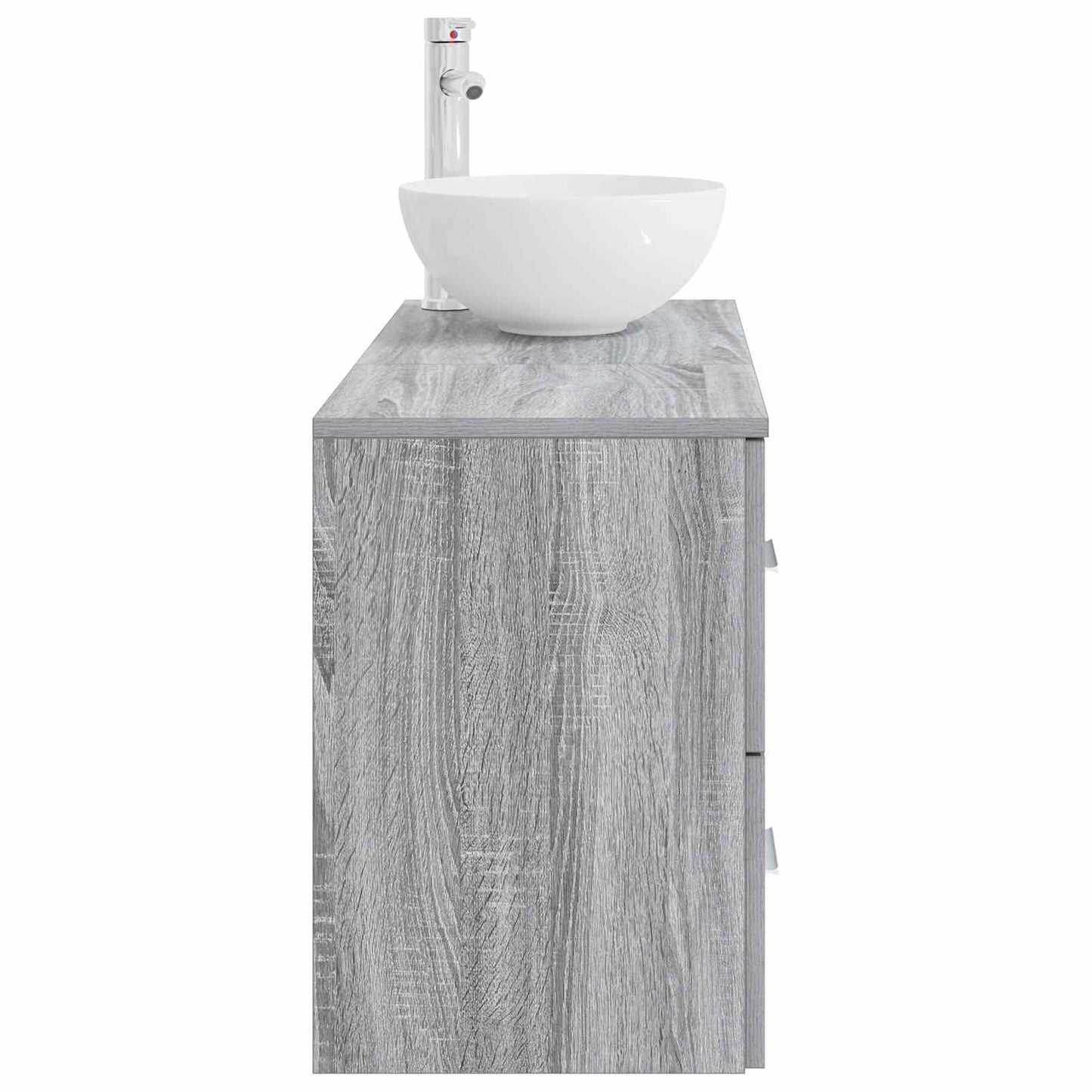 Badezimmermöbel-Set 2 pcs Grau Sonoma Holzwerkstoff
