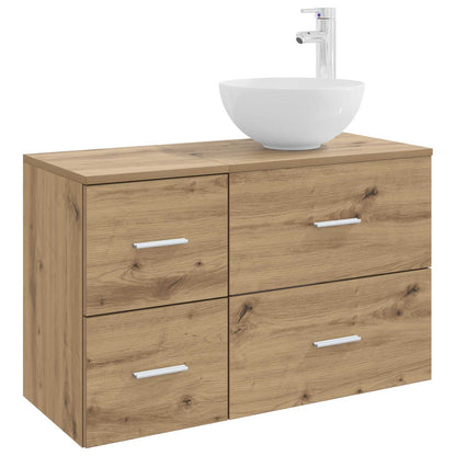 Badezimmermöbel-Set 2 stk. Artisan-Eiche Holzwerkstoff