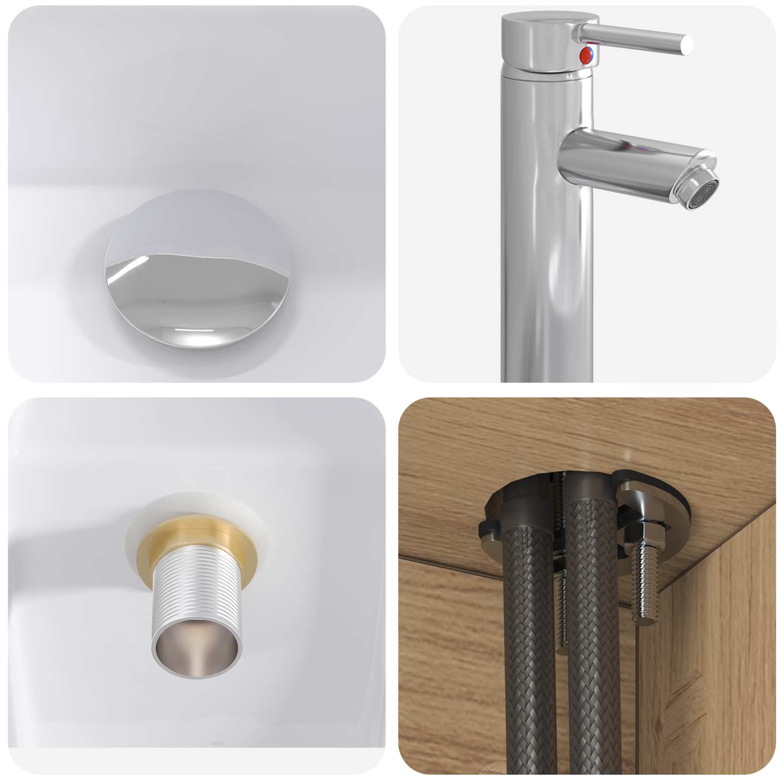 Badezimmermöbel-Set 2 stk. Artisan-Eiche Holzwerkstoff