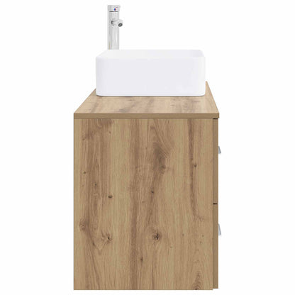 Badezimmermöbel-Set 2 stk. Artisan-Eiche Holzwerkstoff