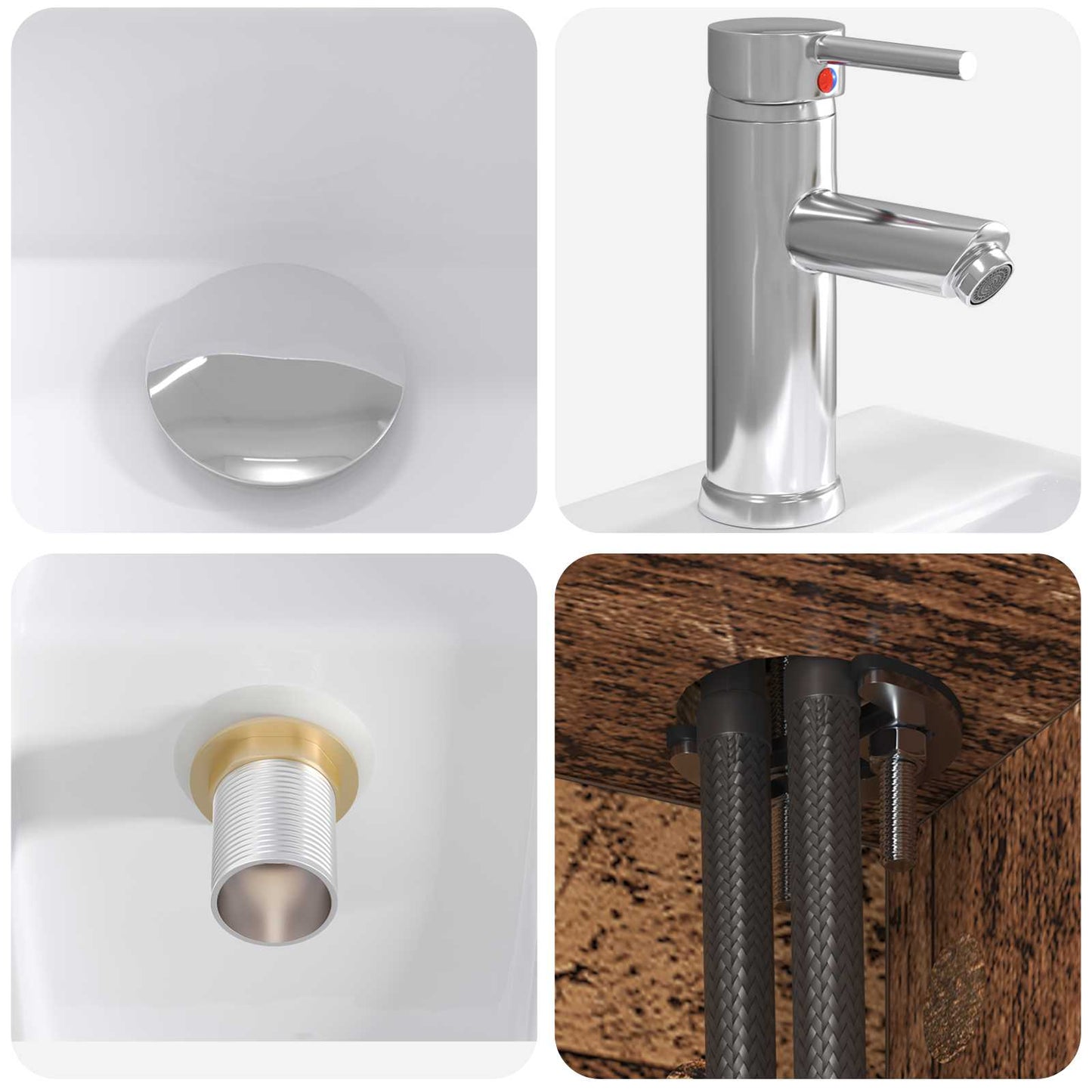 Badezimmermöbel-Set 2 stk. Altholz Holzwerkstoff