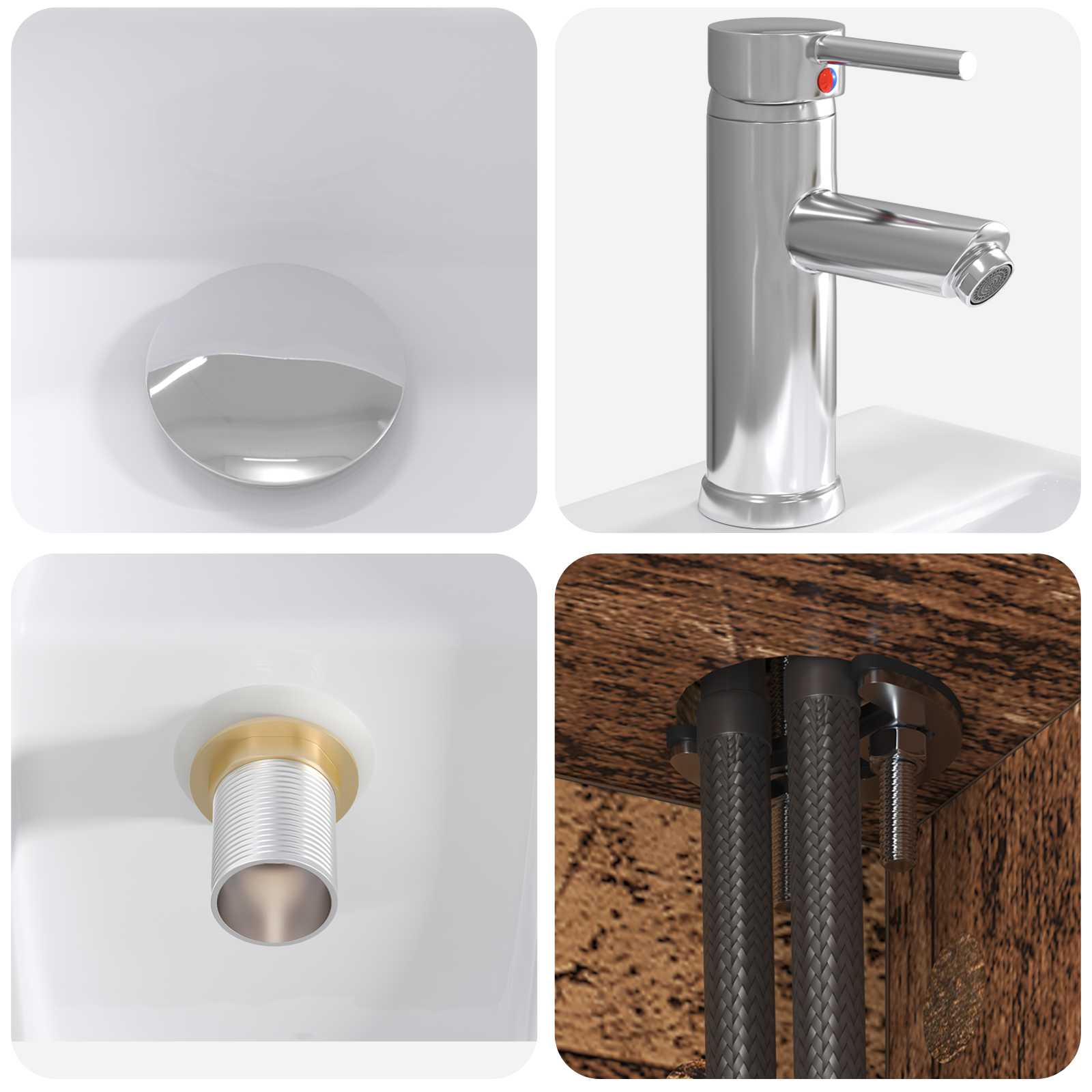 Badezimmermöbel-Set 2 stk. Altholz Holzwerkstoff