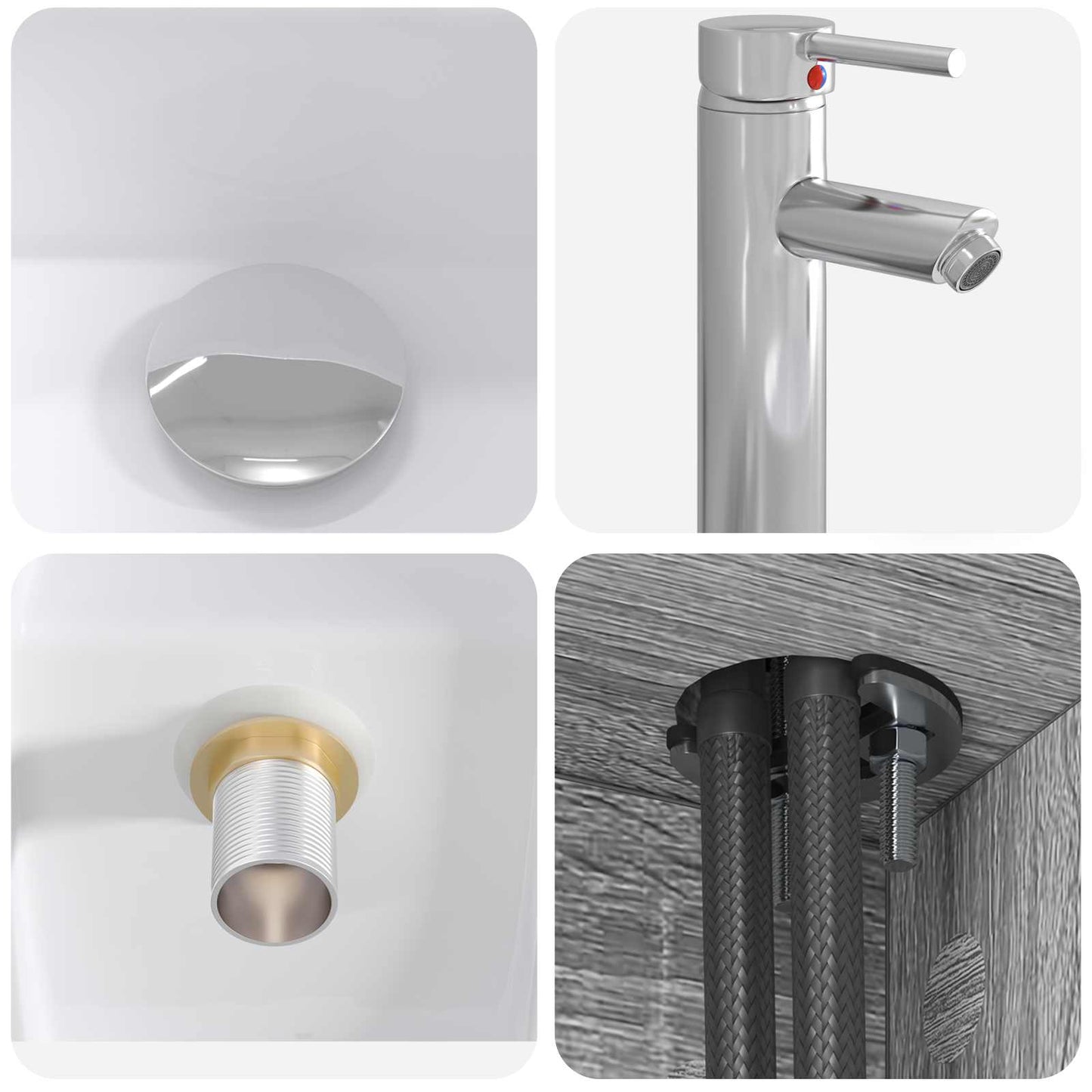 Badezimmermöbel-Set 2 stk. Grau Sonoma Holzwerkstoff