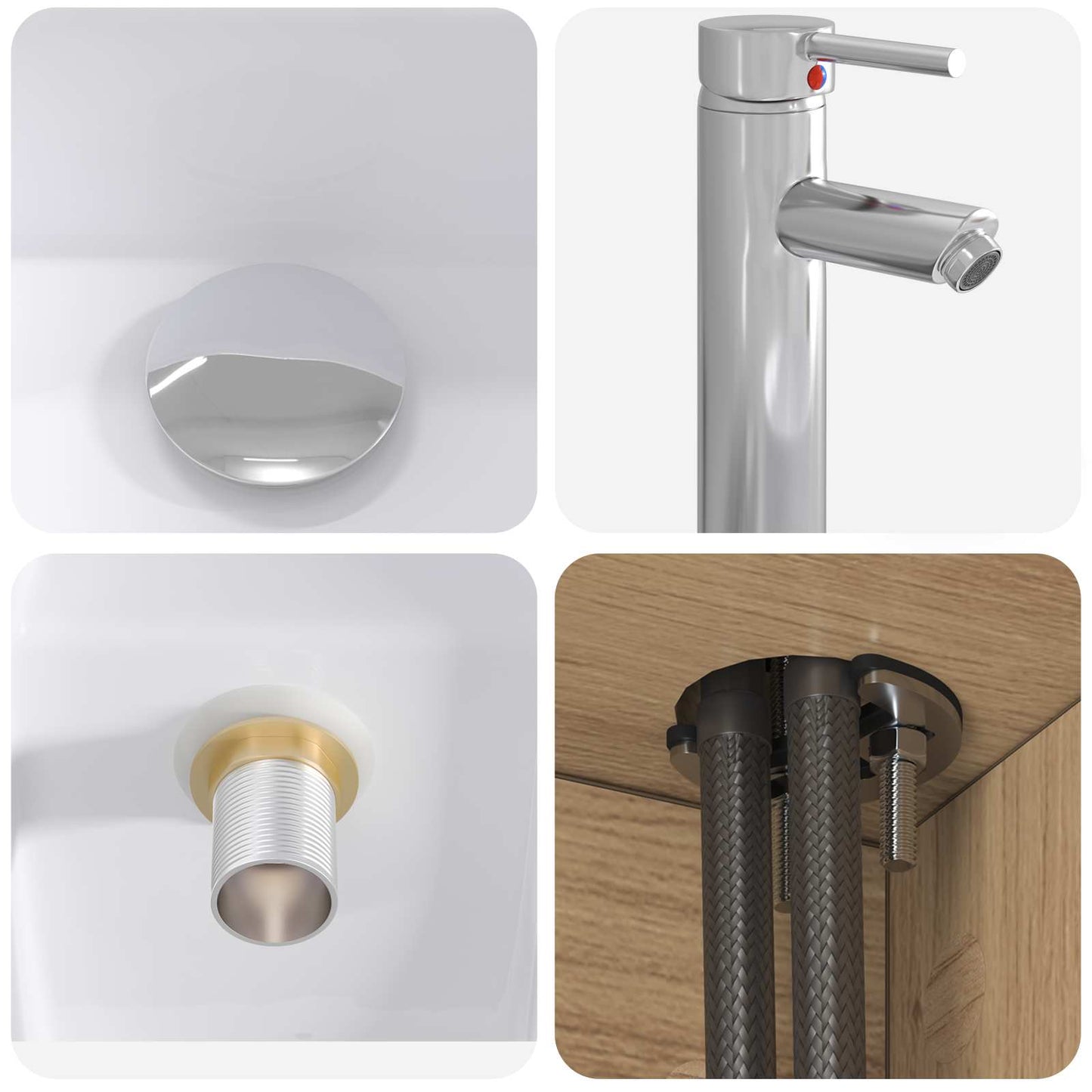 Badezimmermöbel-Set 2 Stk. Artisan-Eiche Holzwerkstoff