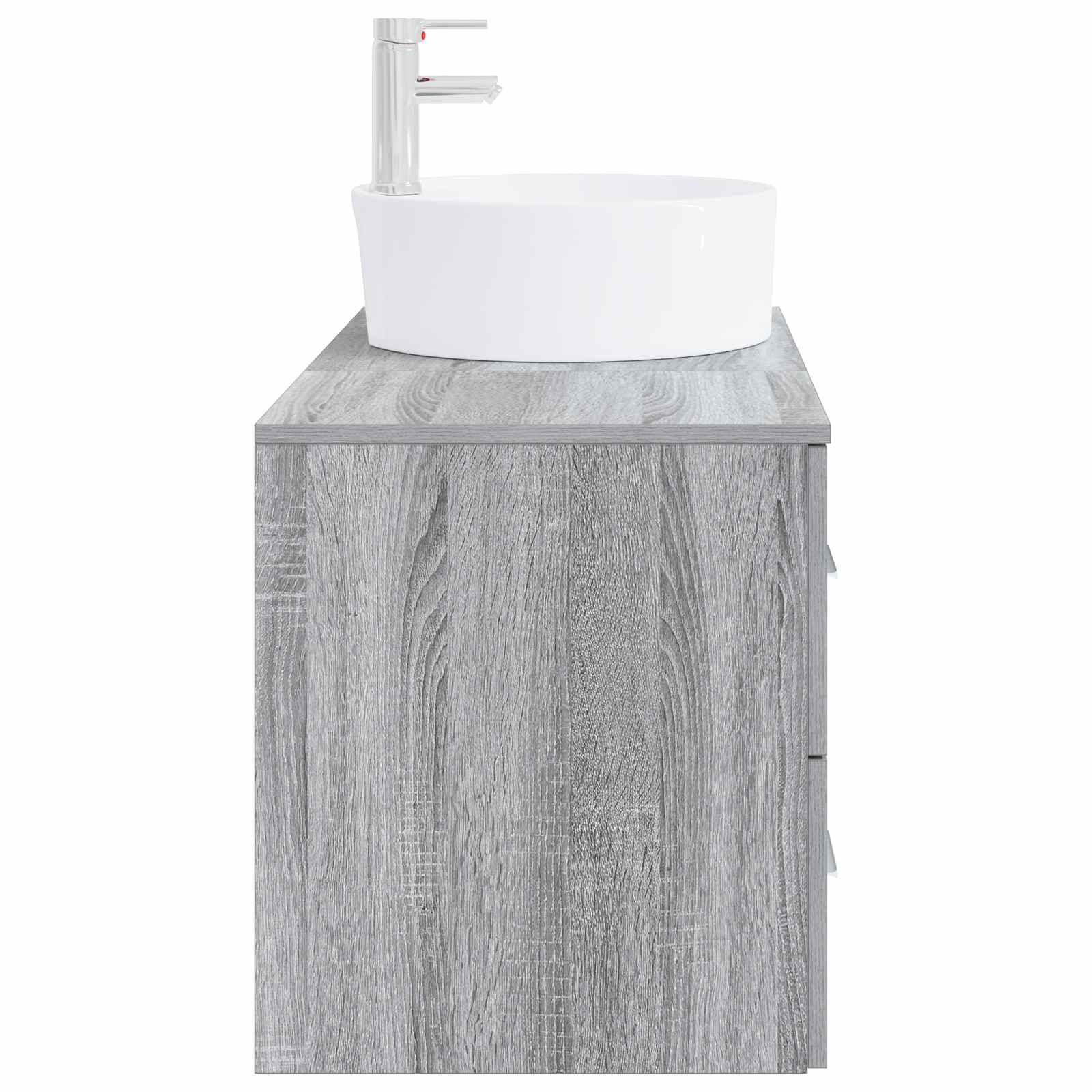 Badezimmermöbel-Set 2 stk. Grau Sonoma Holzwerkstoff