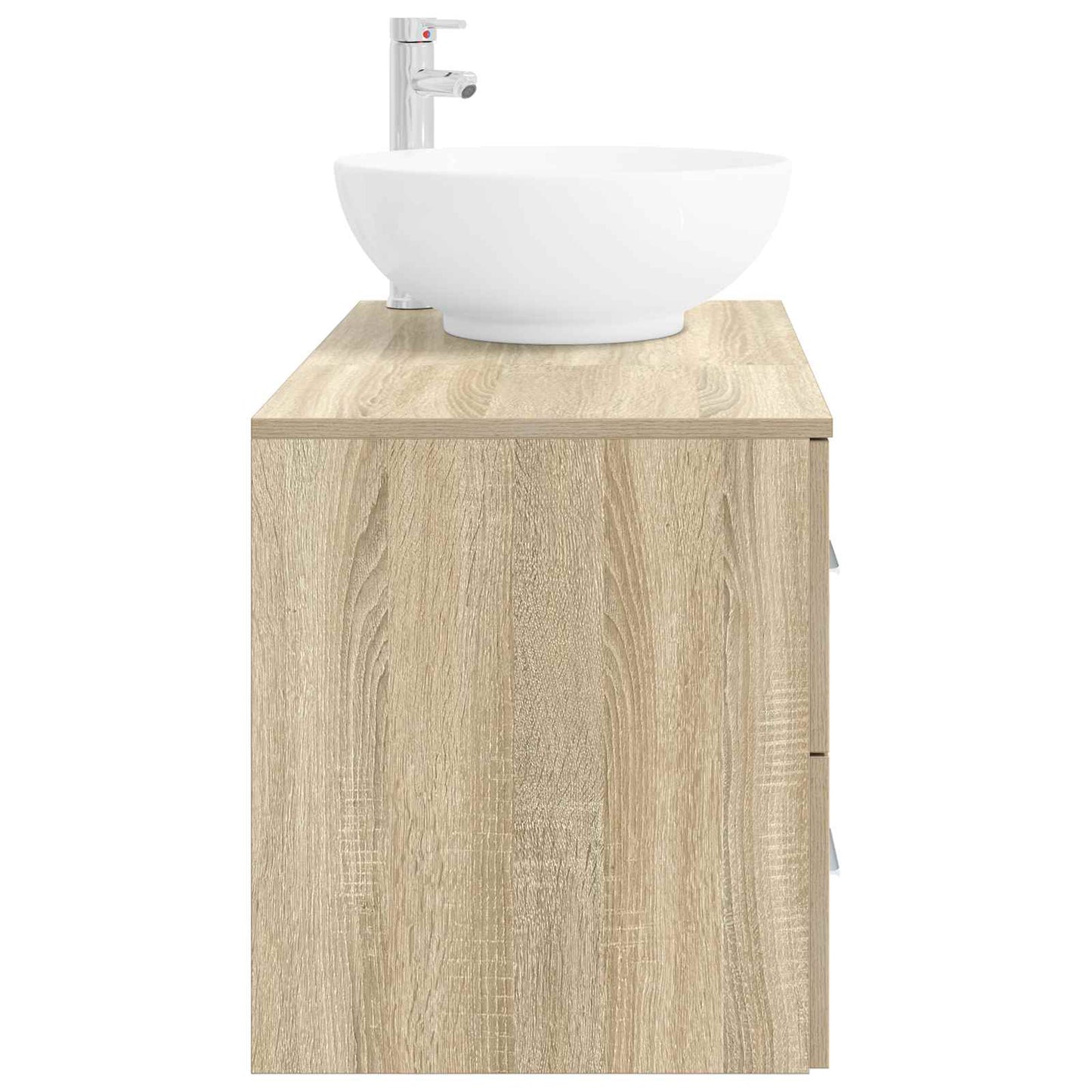 Badezimmermöbel-Set 2 stk. Sonoma-Eiche Holzwerkstoff