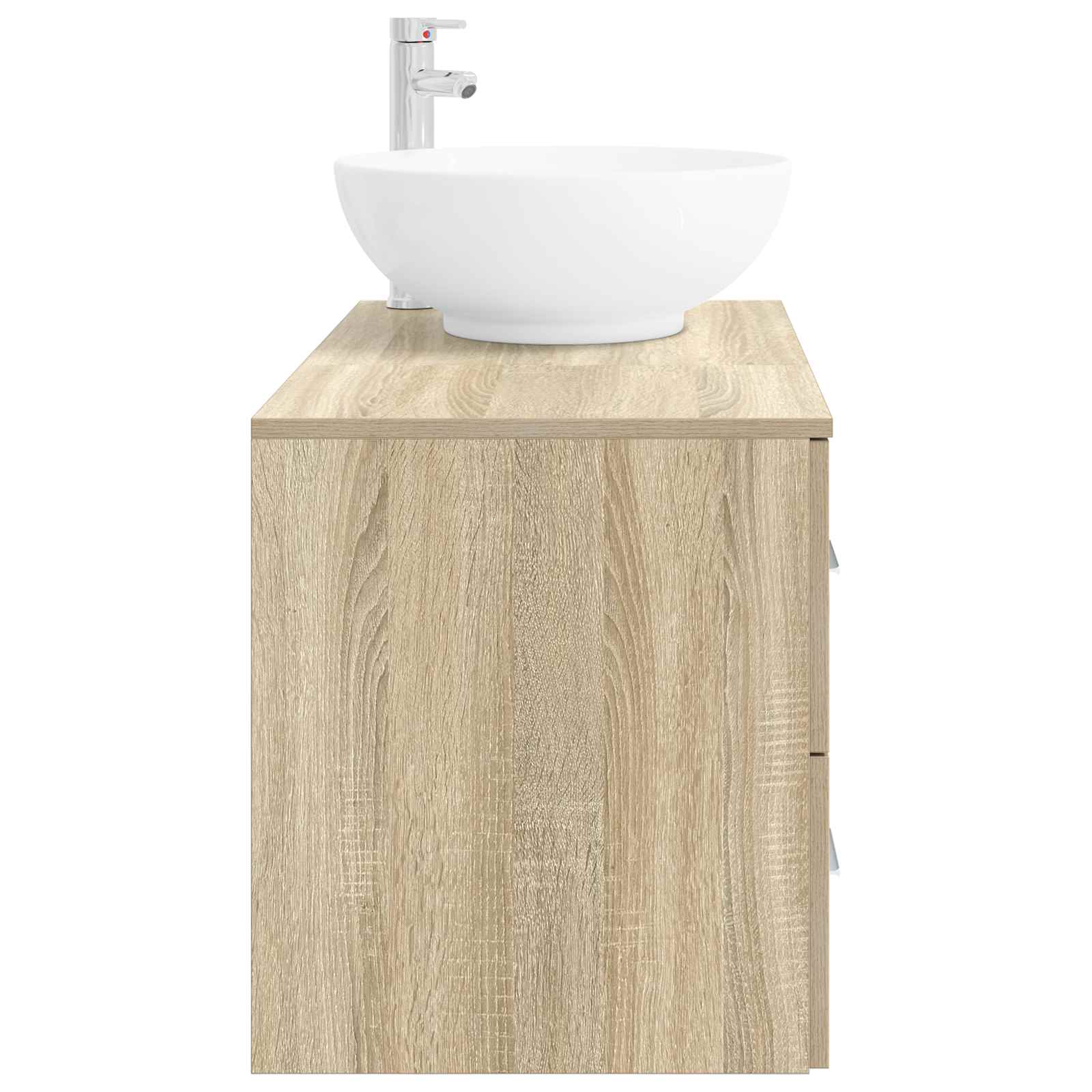 Badezimmermöbel-Set 2 stk. Sonoma-Eiche Holzwerkstoff