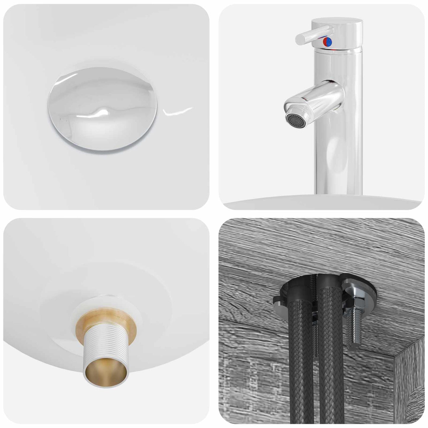 Badezimmermöbel-Set 2 stk. Grau Sonoma Holzwerkstoff