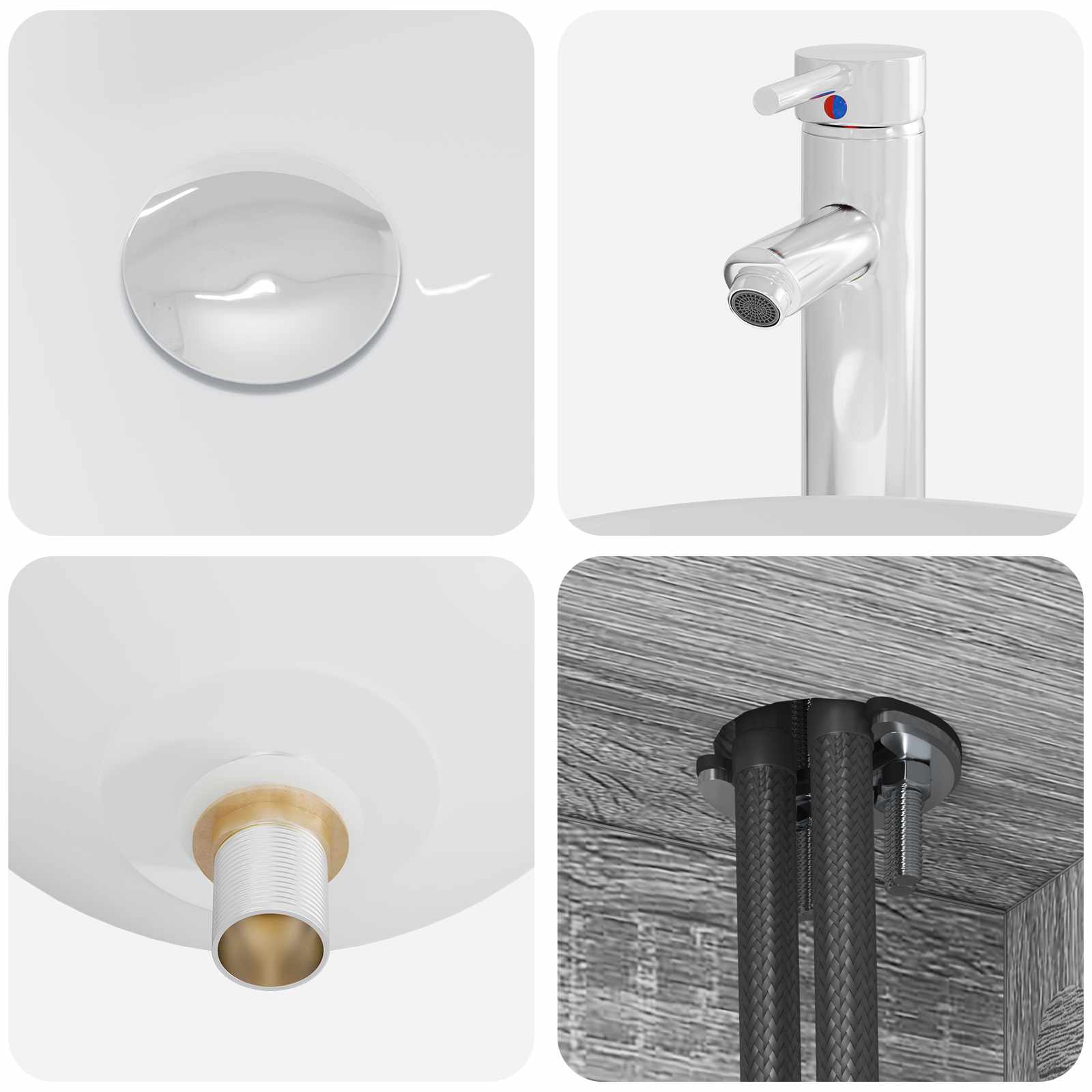 Badezimmermöbel-Set 2 stk. Grau Sonoma Holzwerkstoff