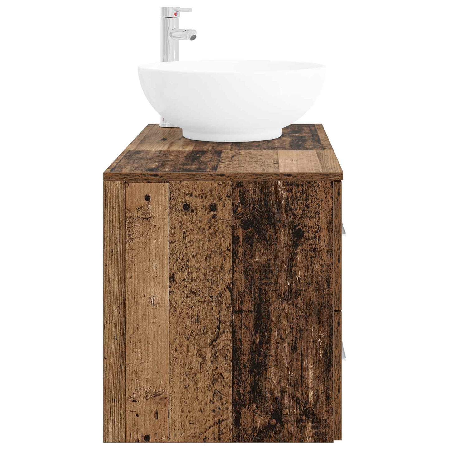 Badezimmermöbel-Set 2 stk. Altholz Holzwerkstoff