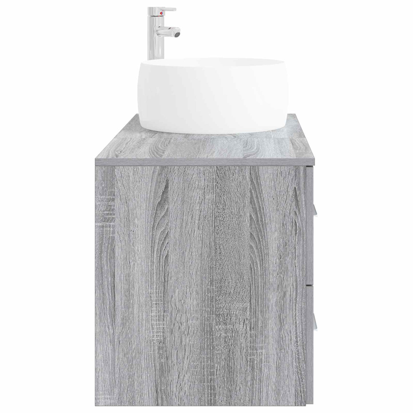 Badezimmermöbel-Set 2 stk. Grau Sonoma Holzwerkstoff