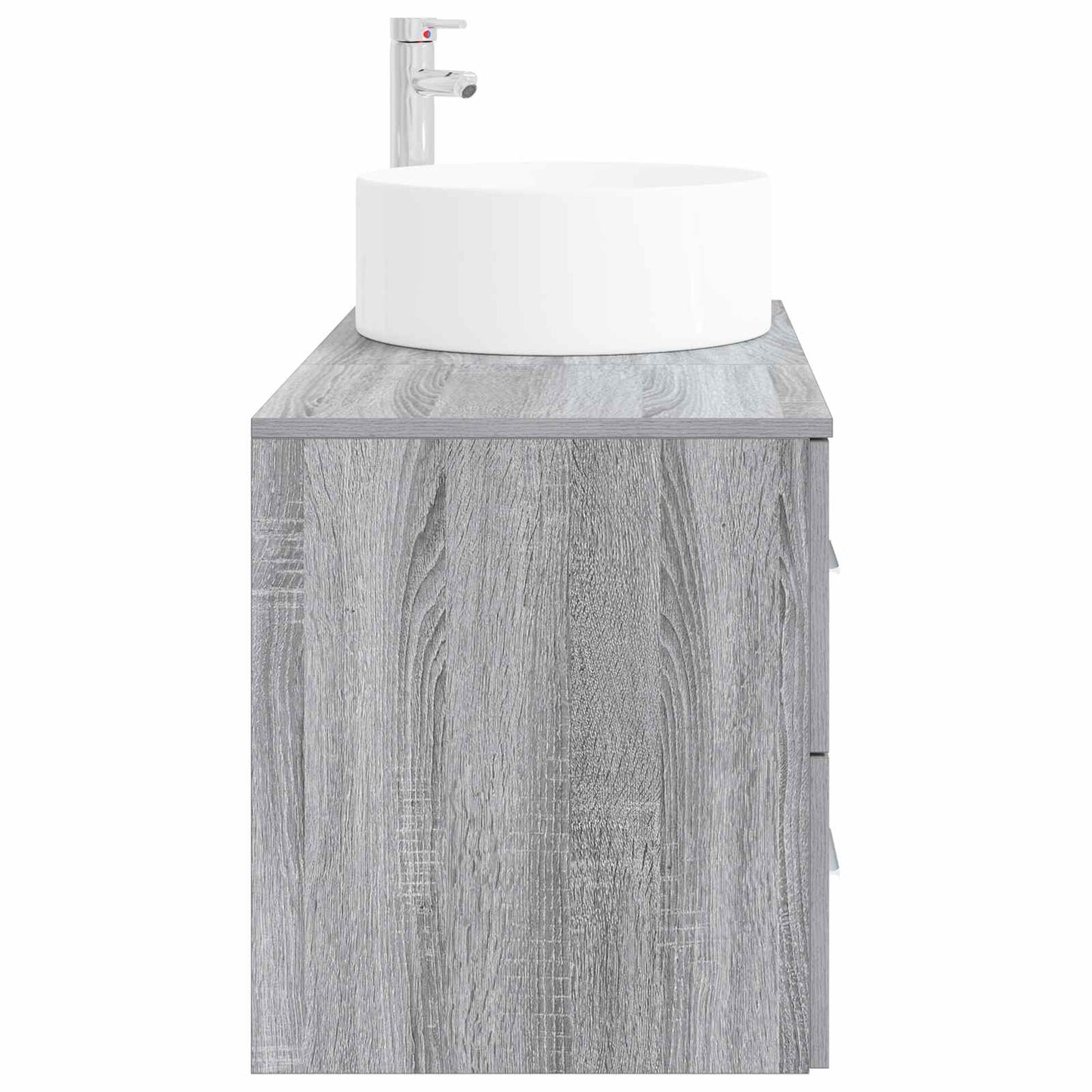 Badezimmermöbel-Set 2 stk. Grau Sonoma Holzwerkstoff