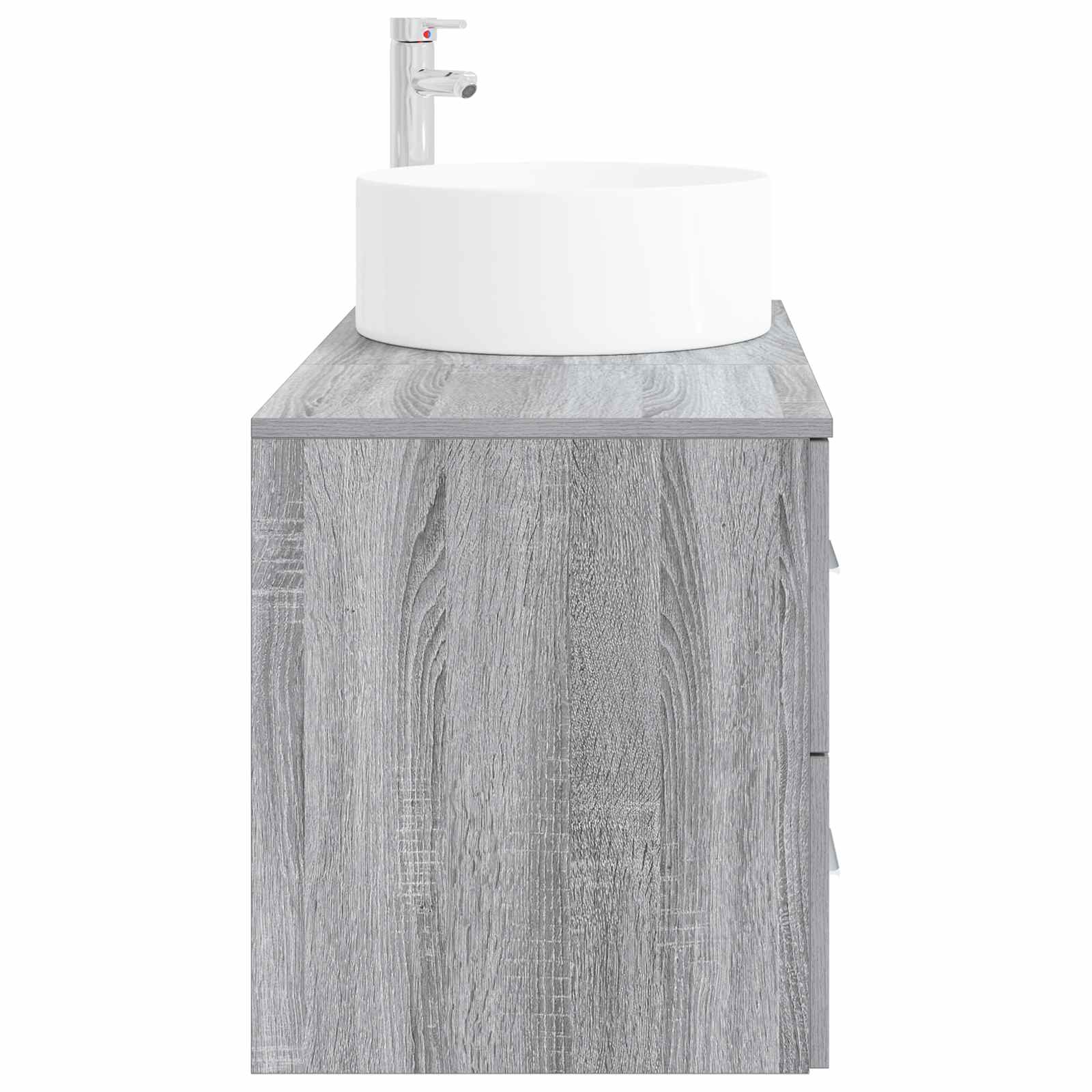 Badezimmermöbel-Set 2 stk. Grau Sonoma Holzwerkstoff