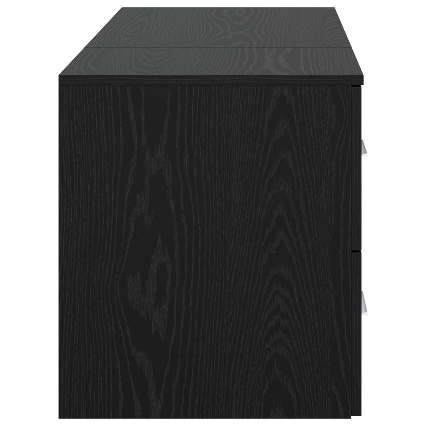 Badezimmermöbel-Set 2 stk. Schwarze Eiche Holzwerkstoff