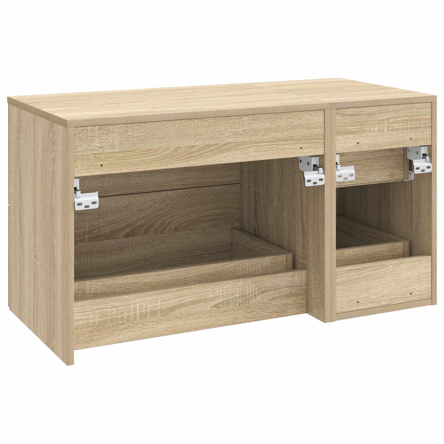 Badezimmermöbel-Set 2 stk. Sonoma-Eiche Holzwerkstoff