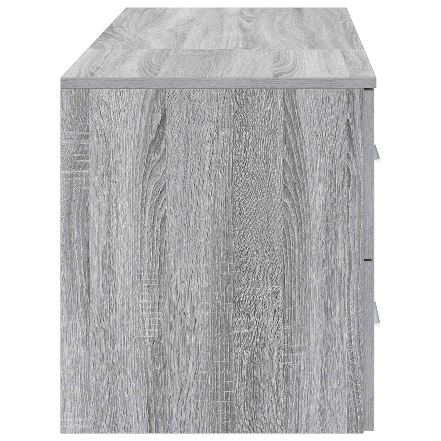 Badezimmermöbel-Set 2 stk. Grau Sonoma Holzwerkstoff